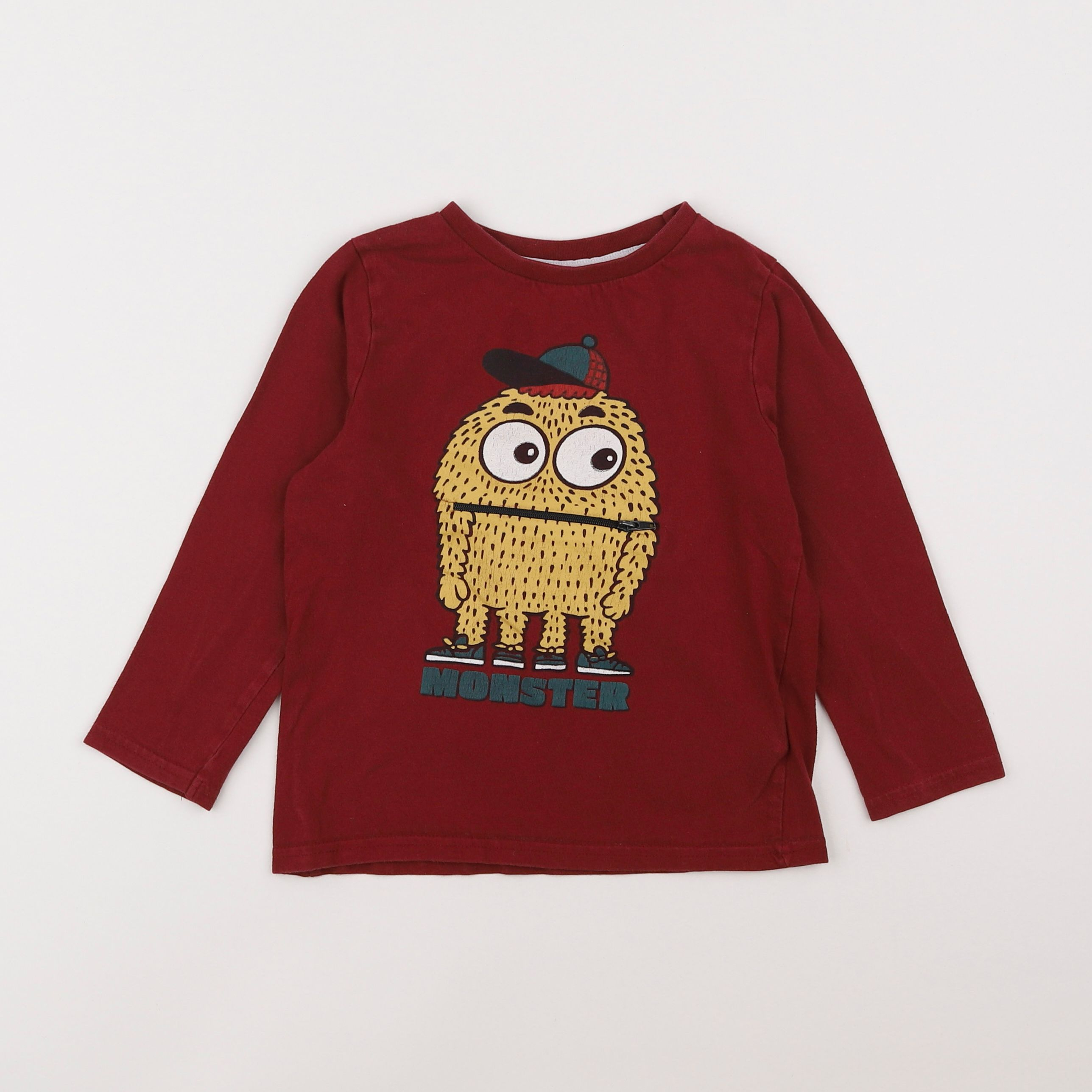 Vertbaudet - tee-shirt rouge - 5 ans