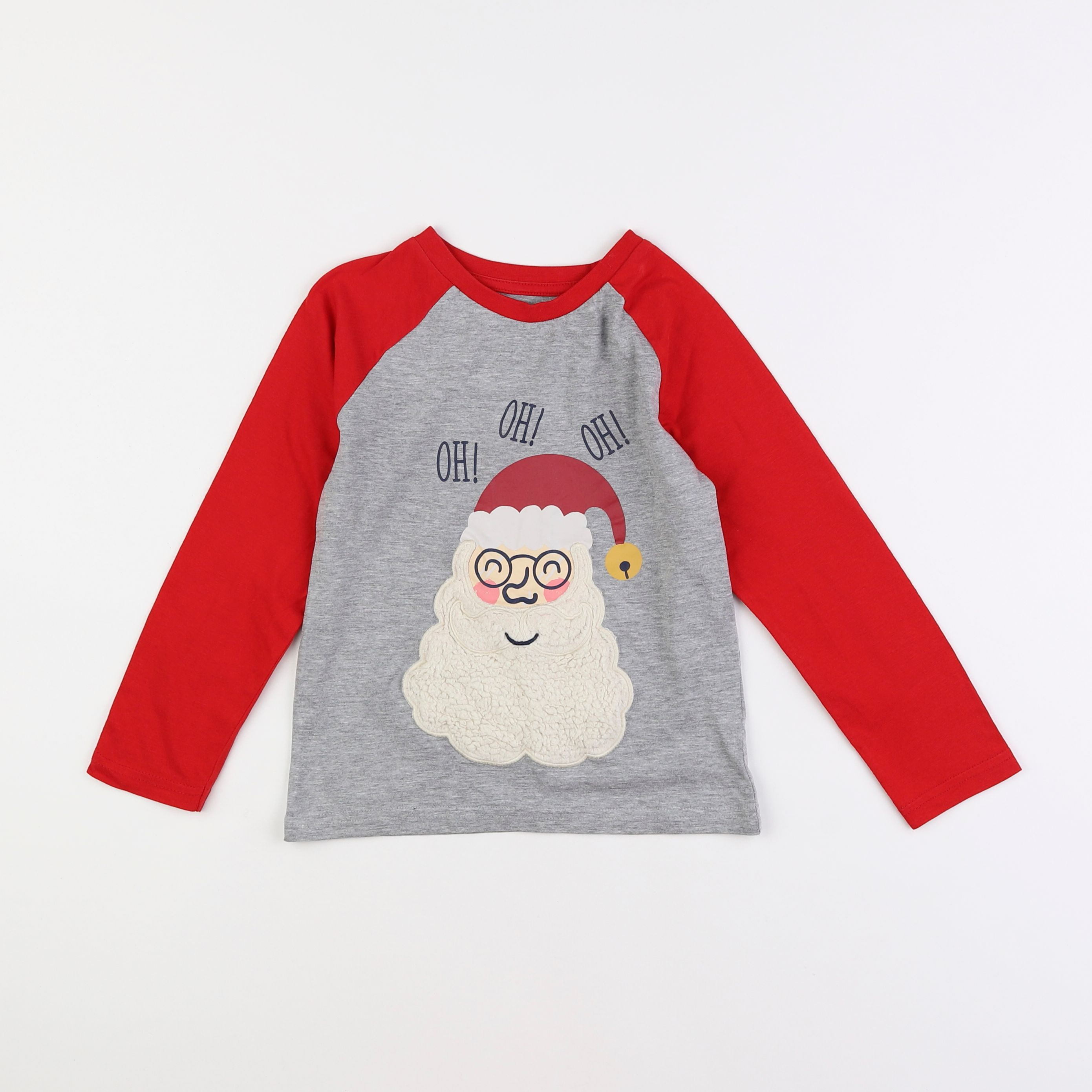 Vertbaudet - tee-shirt gris, rouge - 6 ans