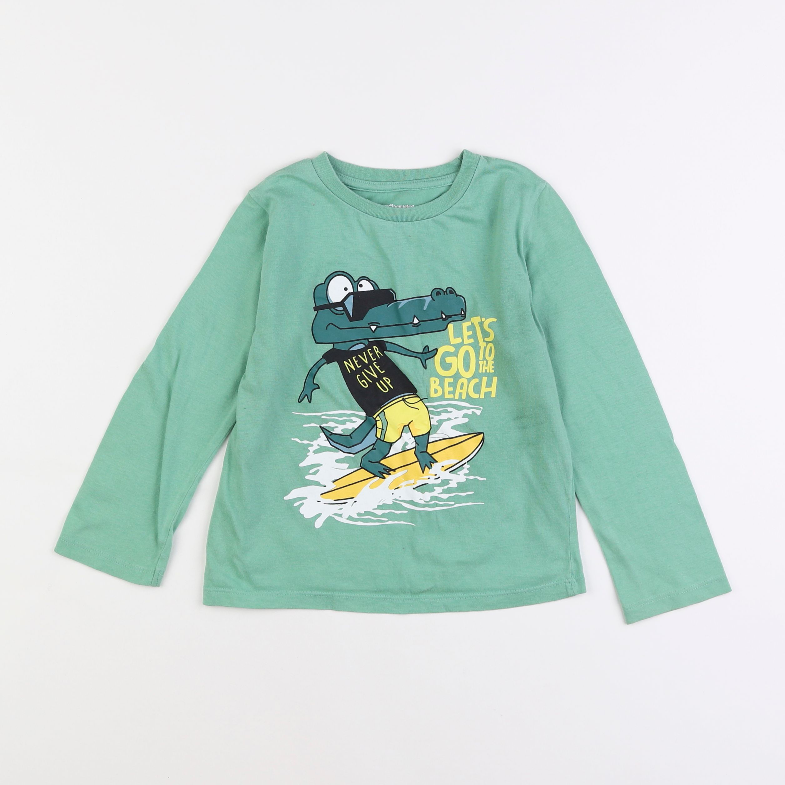 Vertbaudet - tee-shirt vert - 4 ans