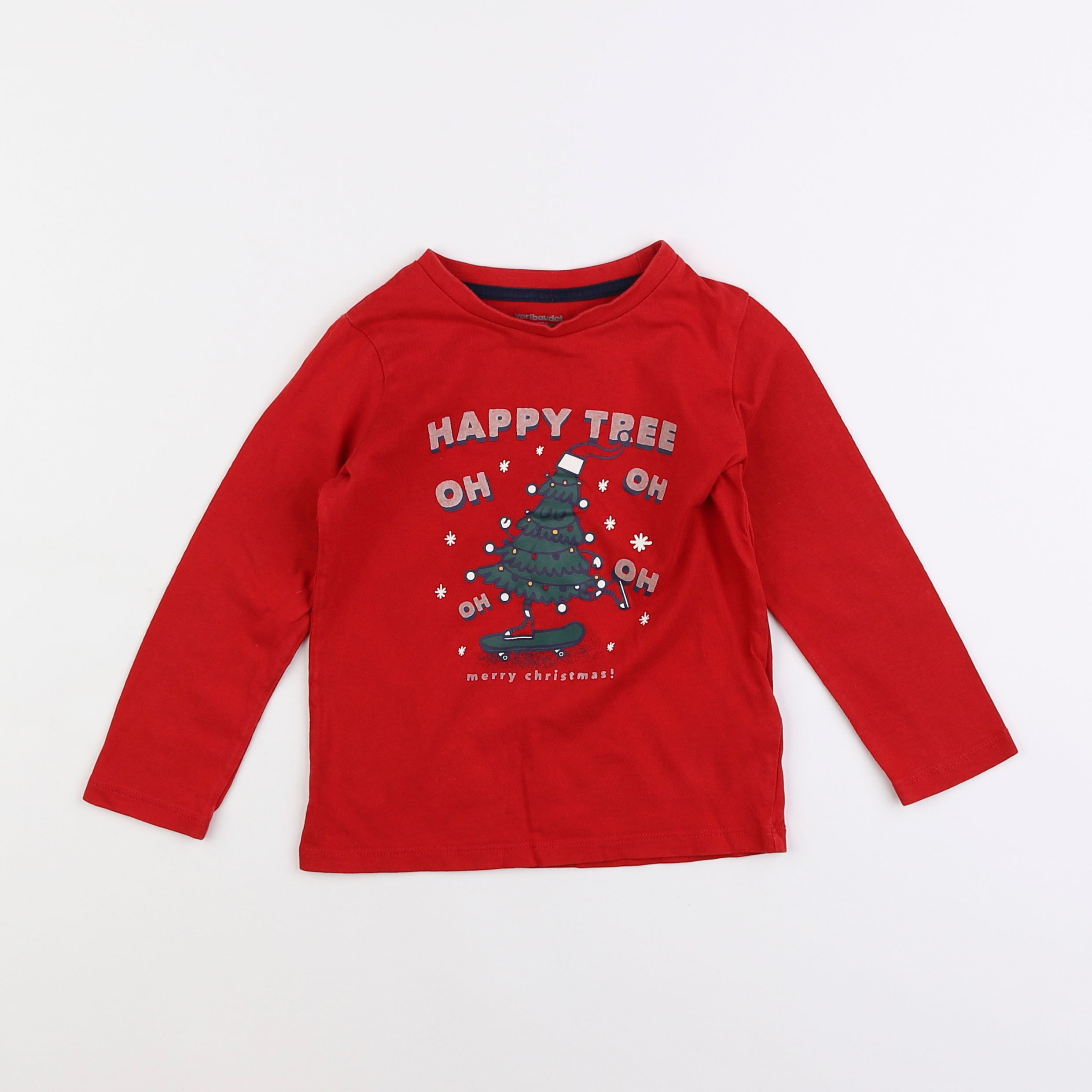 Vertbaudet - tee-shirt rouge - 4 ans