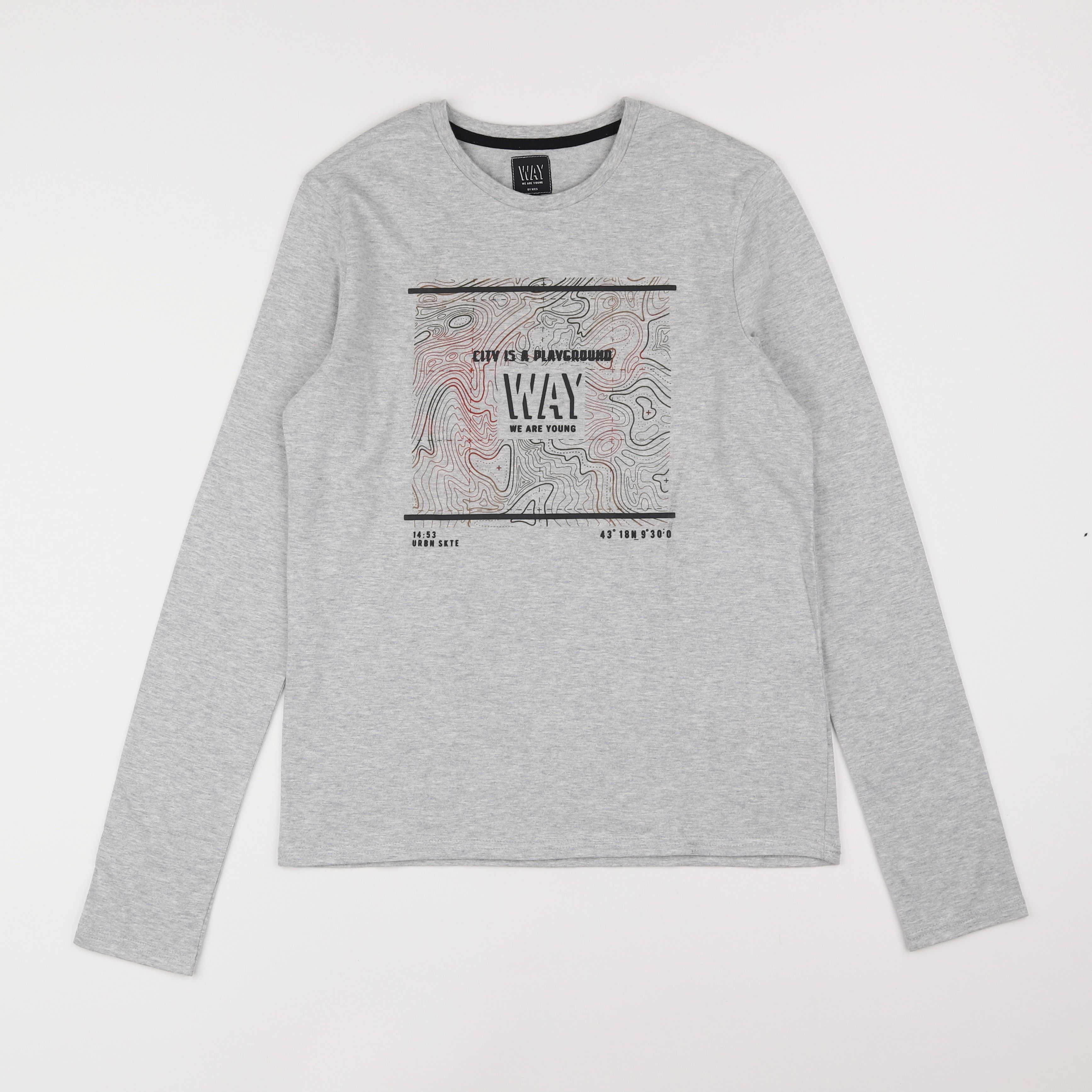 IKKS - tee-shirt gris - 14 ans