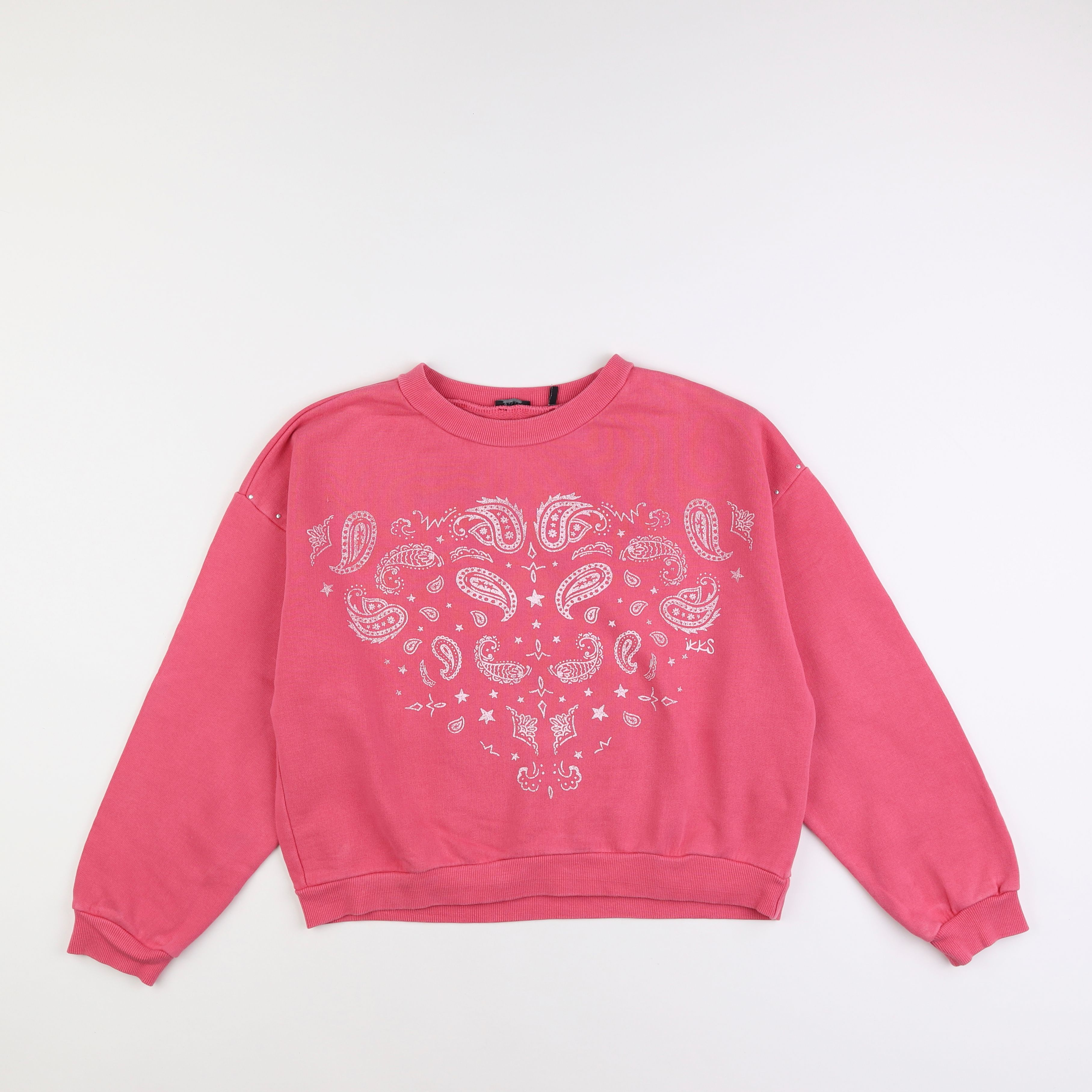 IKKS - sweat rose - 12 ans