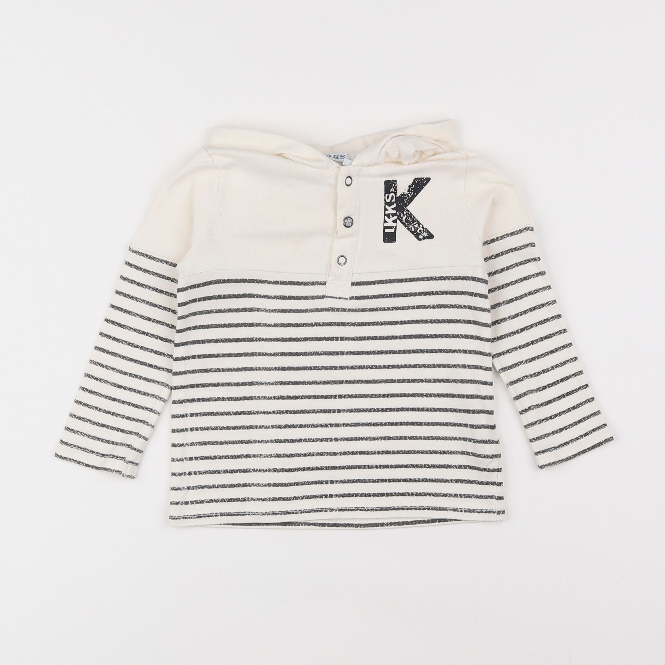 IKKS - tee-shirt gris - 2 ans