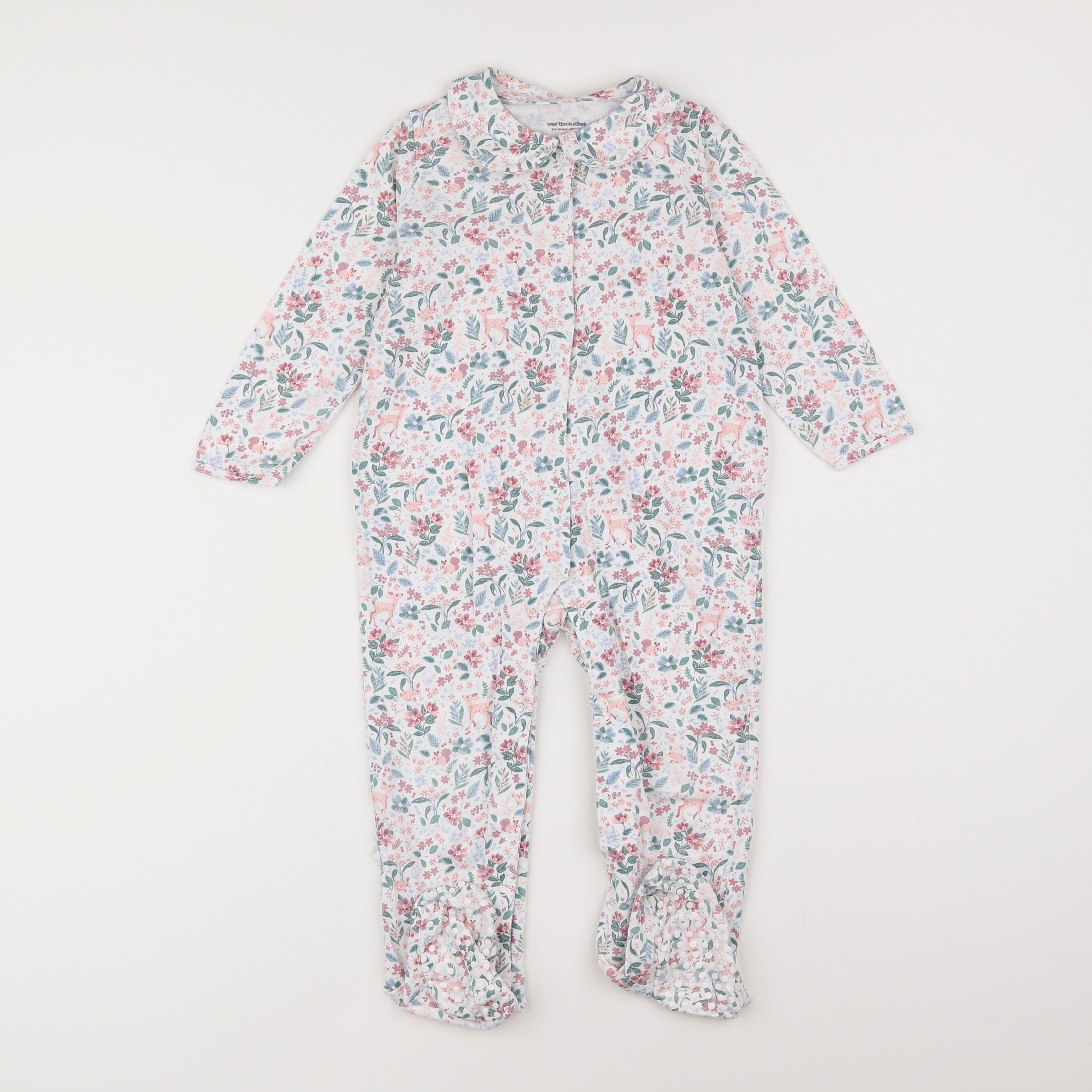 Vertbaudet - pyjama coton multicolore - 2 ans