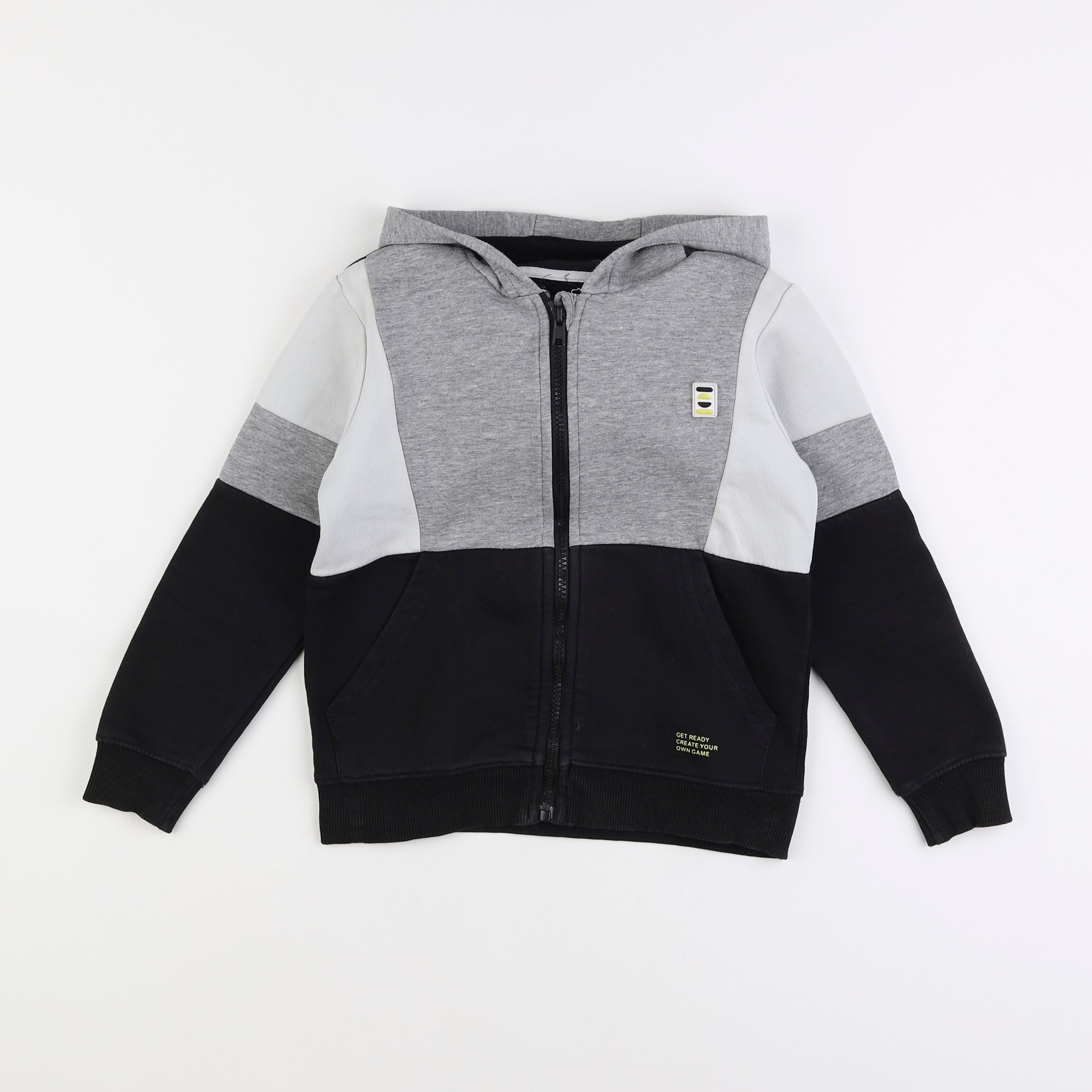 Vertbaudet - sweat noir - 8 ans