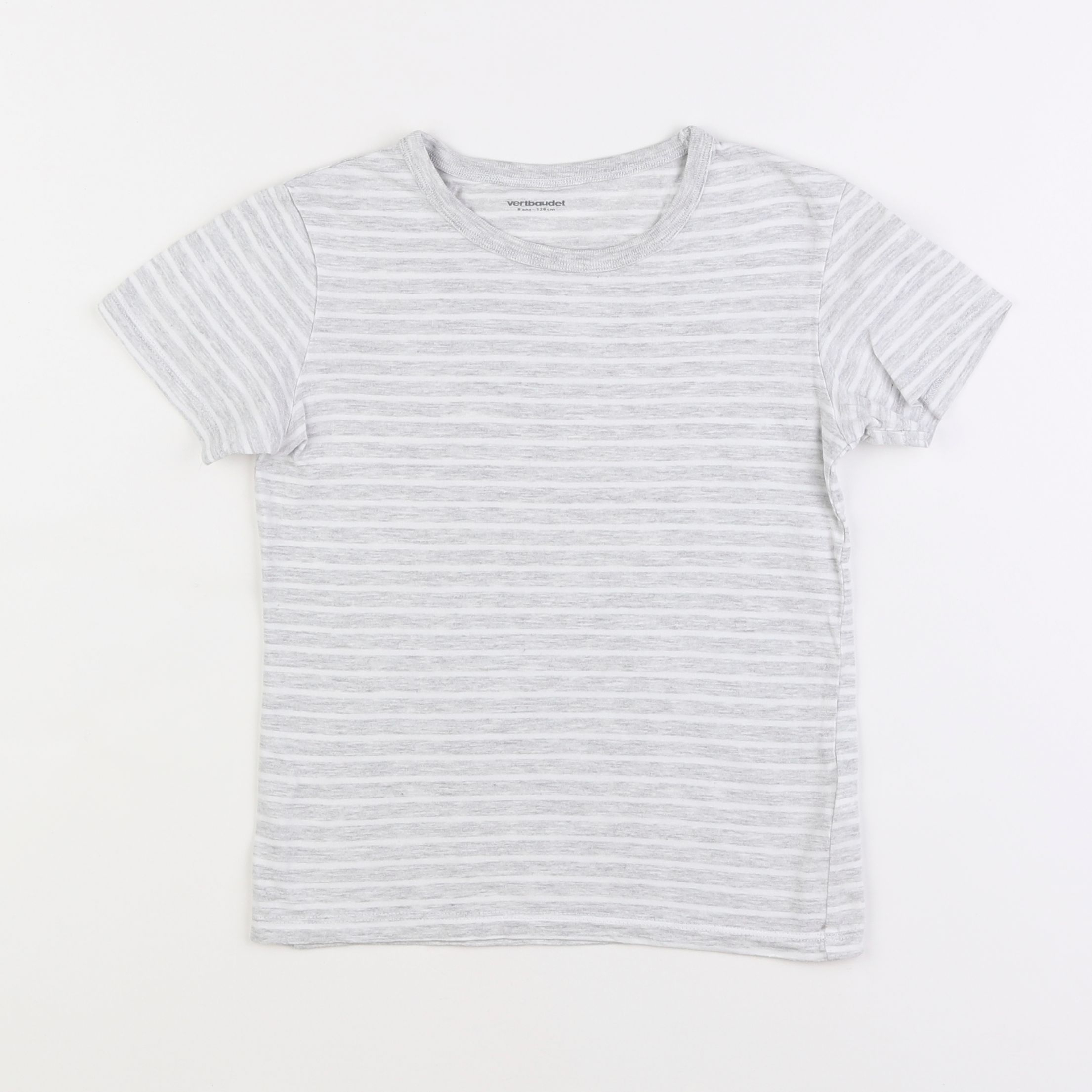 Vertbaudet - tee-shirt gris - 8 ans