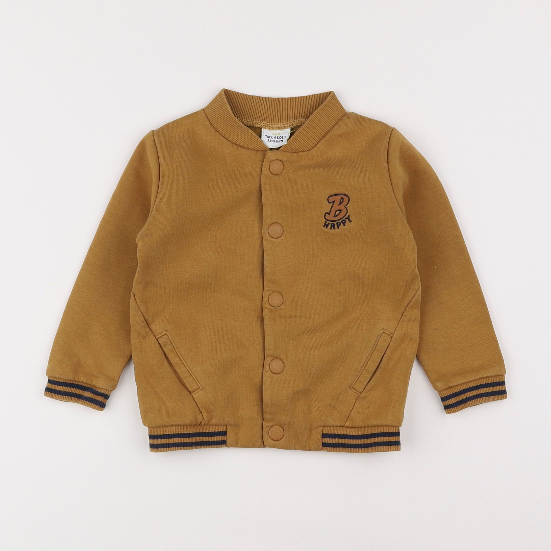 Tape à l'oeil - sweat marron - 2 ans