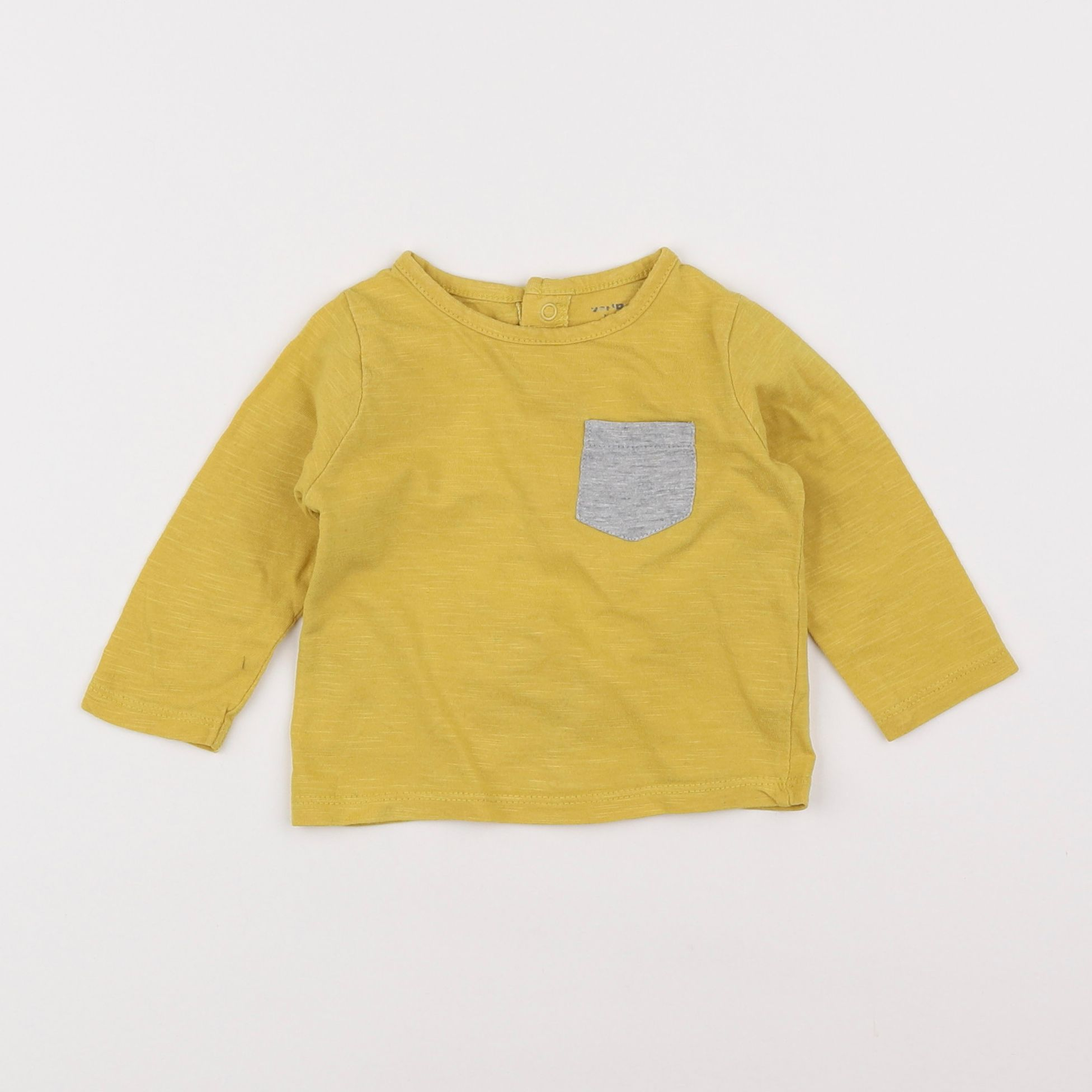 Vertbaudet - tee-shirt jaune - 3 mois