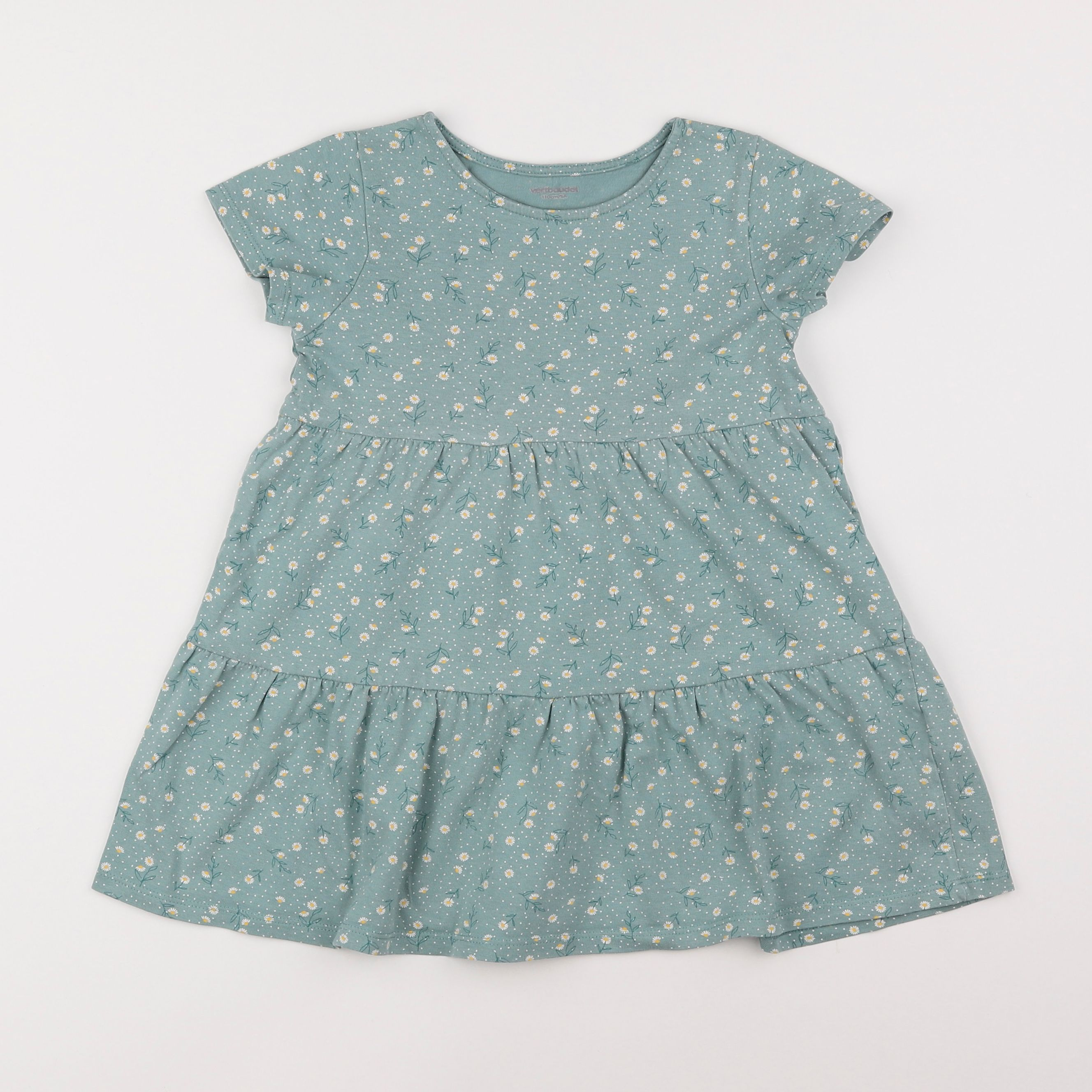 Vertbaudet - robe vert - 5 ans