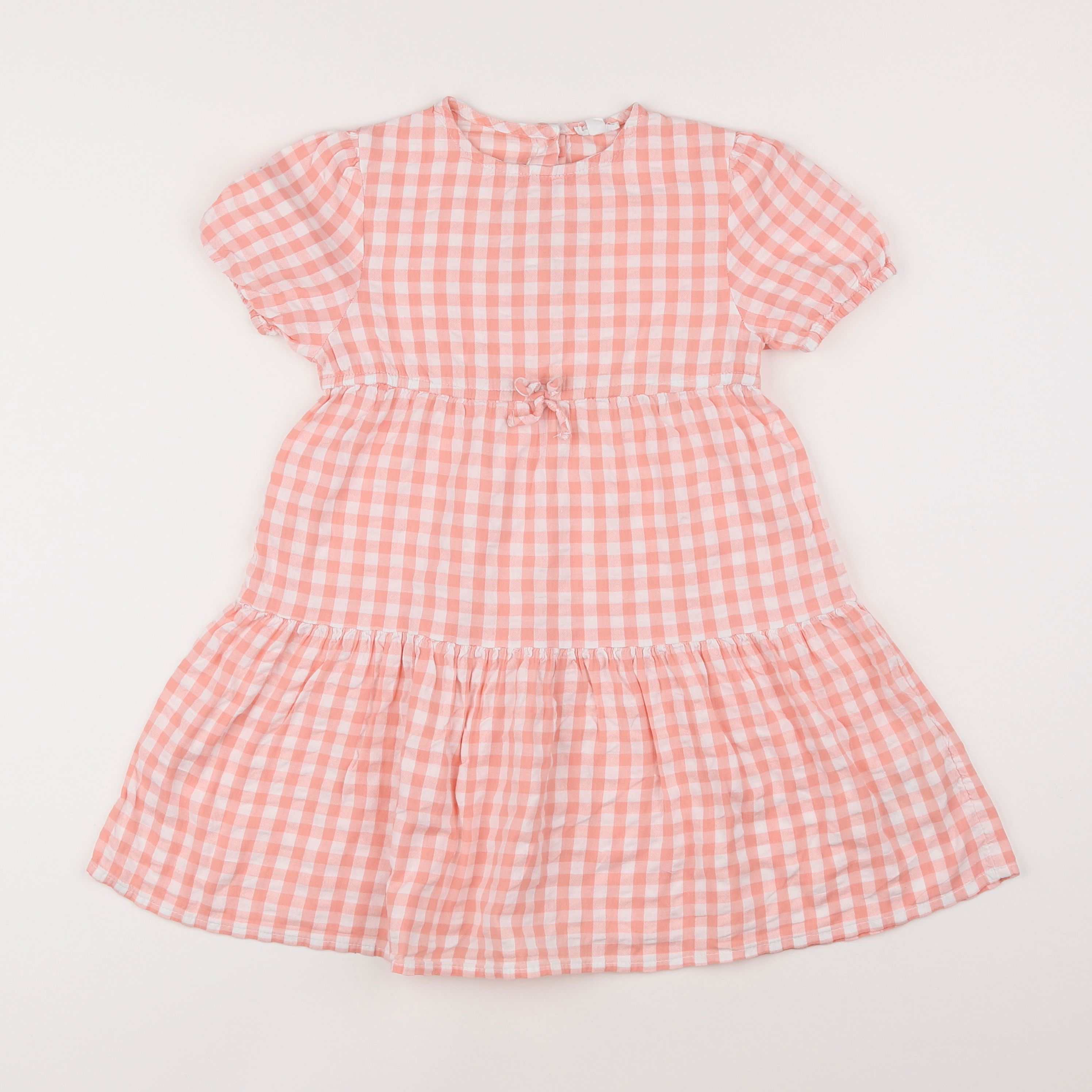 Vertbaudet - robe blanc, rose - 6 ans