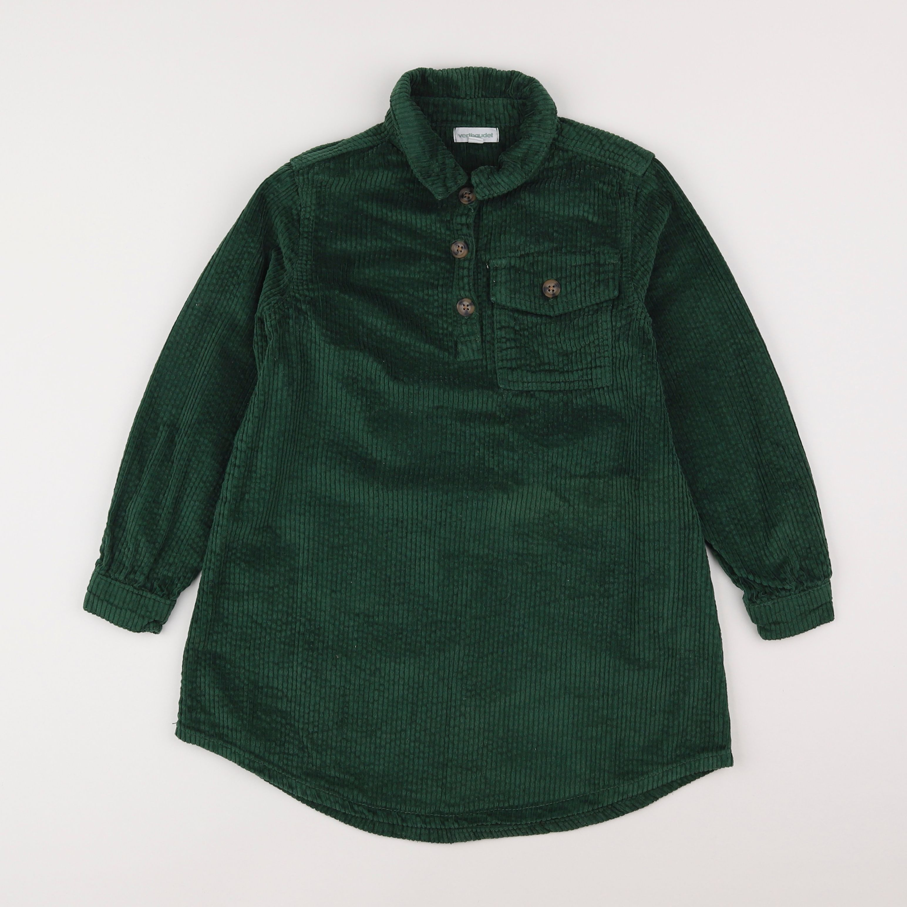 Vertbaudet - robe vert - 8 ans