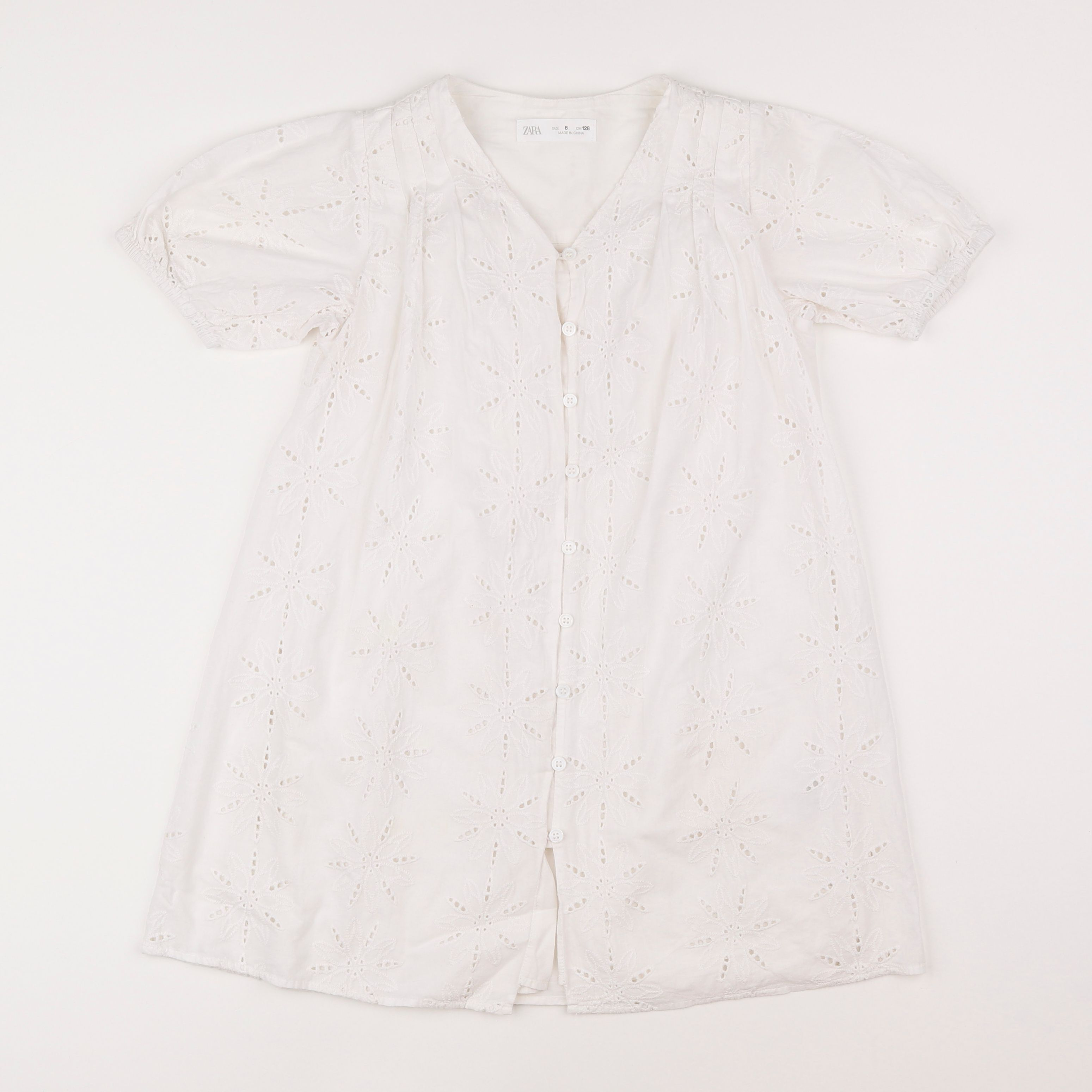 Zara - robe blanc - 8 ans