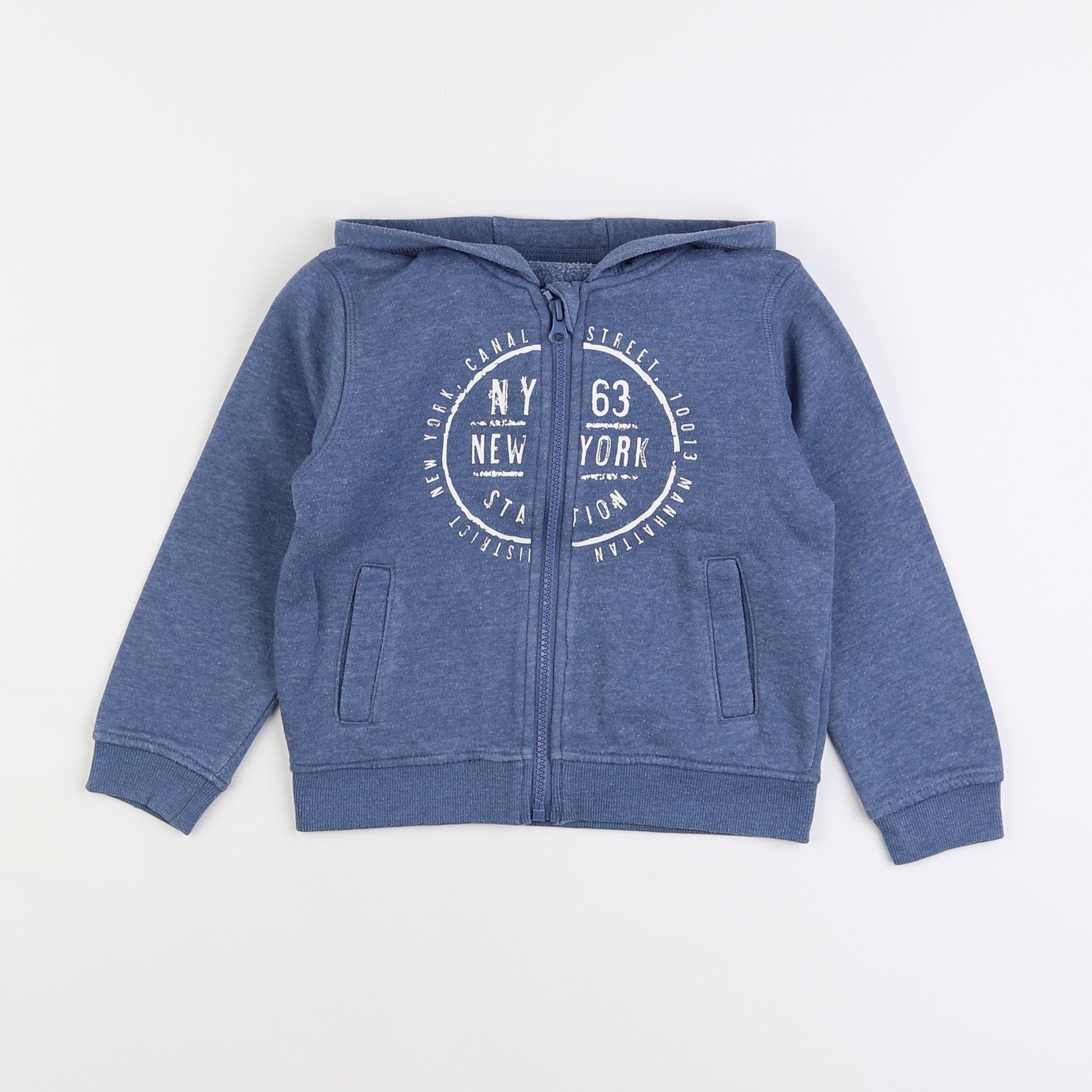 Vertbaudet - sweat bleu - 4 ans