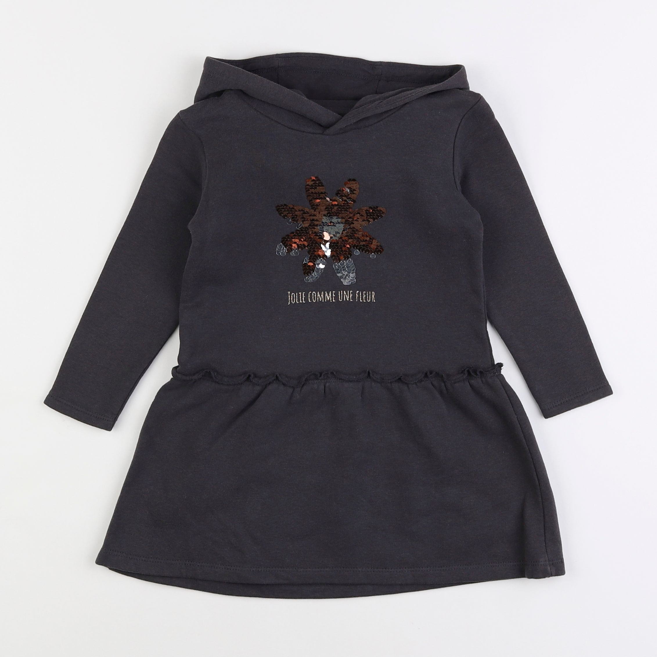 Vertbaudet - robe gris - 3 ans