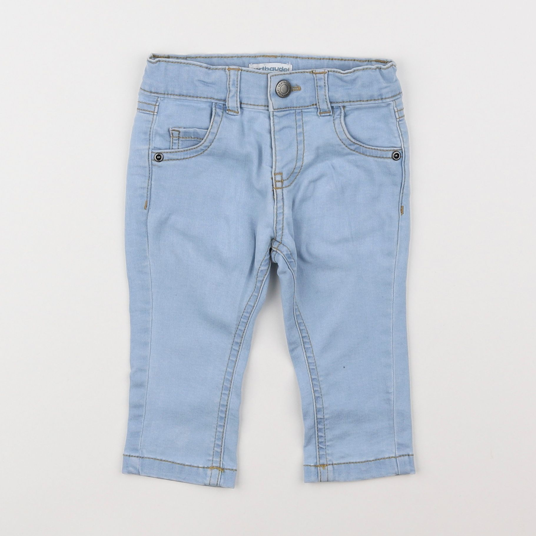 Vertbaudet - pantalon bleu - 6 mois