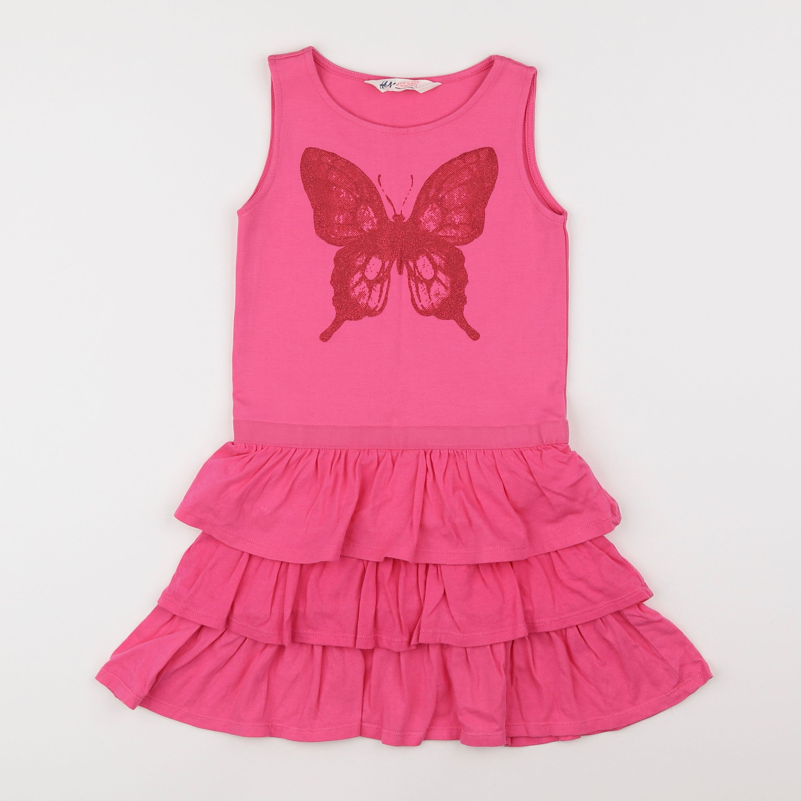 H&M - robe rose - 6/8 ans