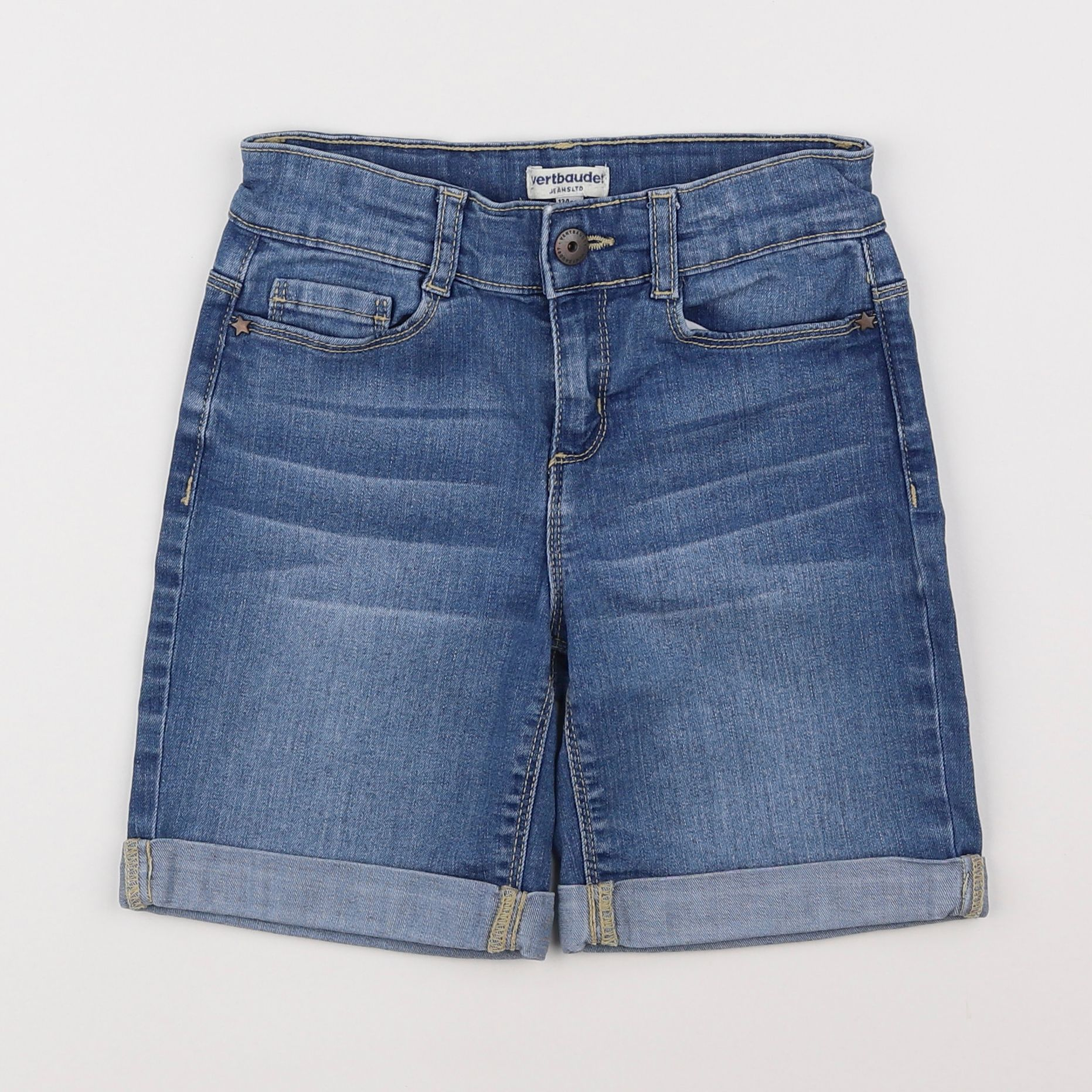 Vertbaudet - short bleu - 9 ans