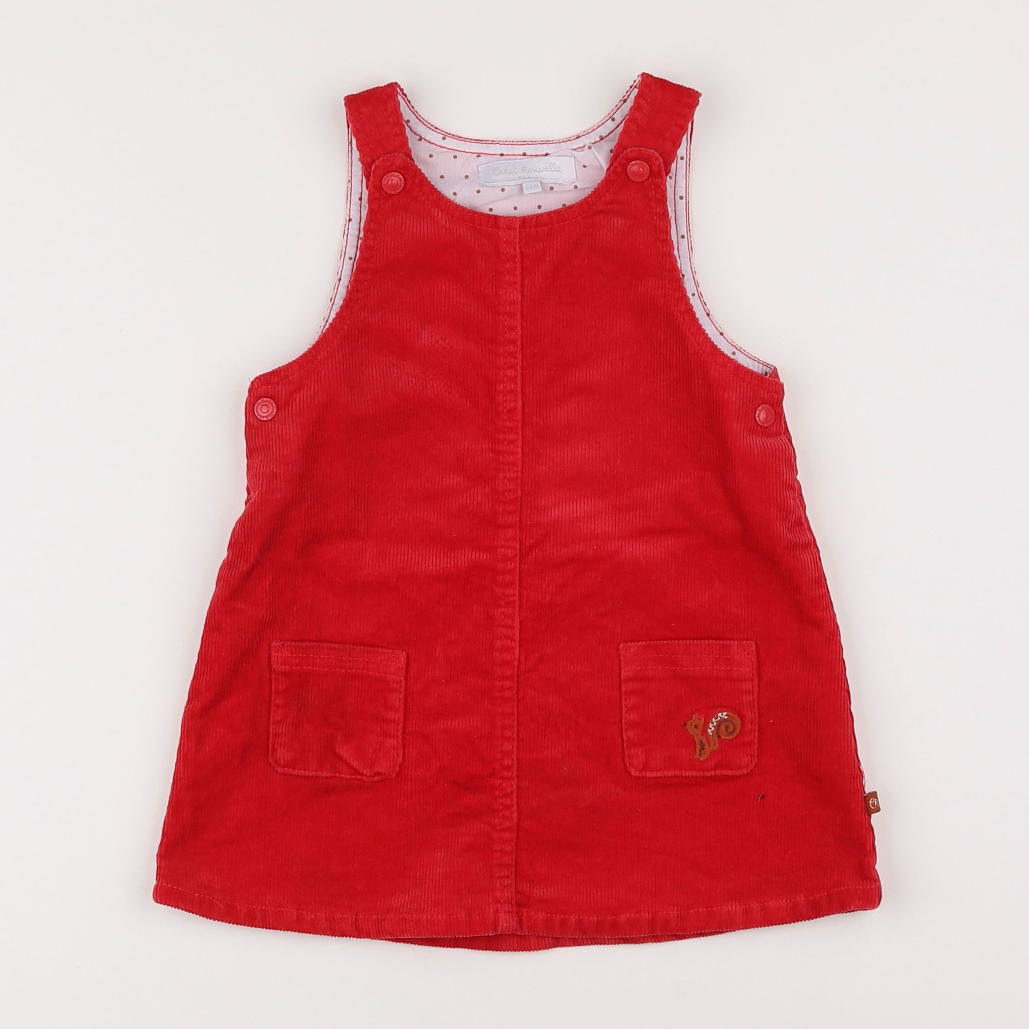 Cadet Rousselle - robe rouge - 2 ans