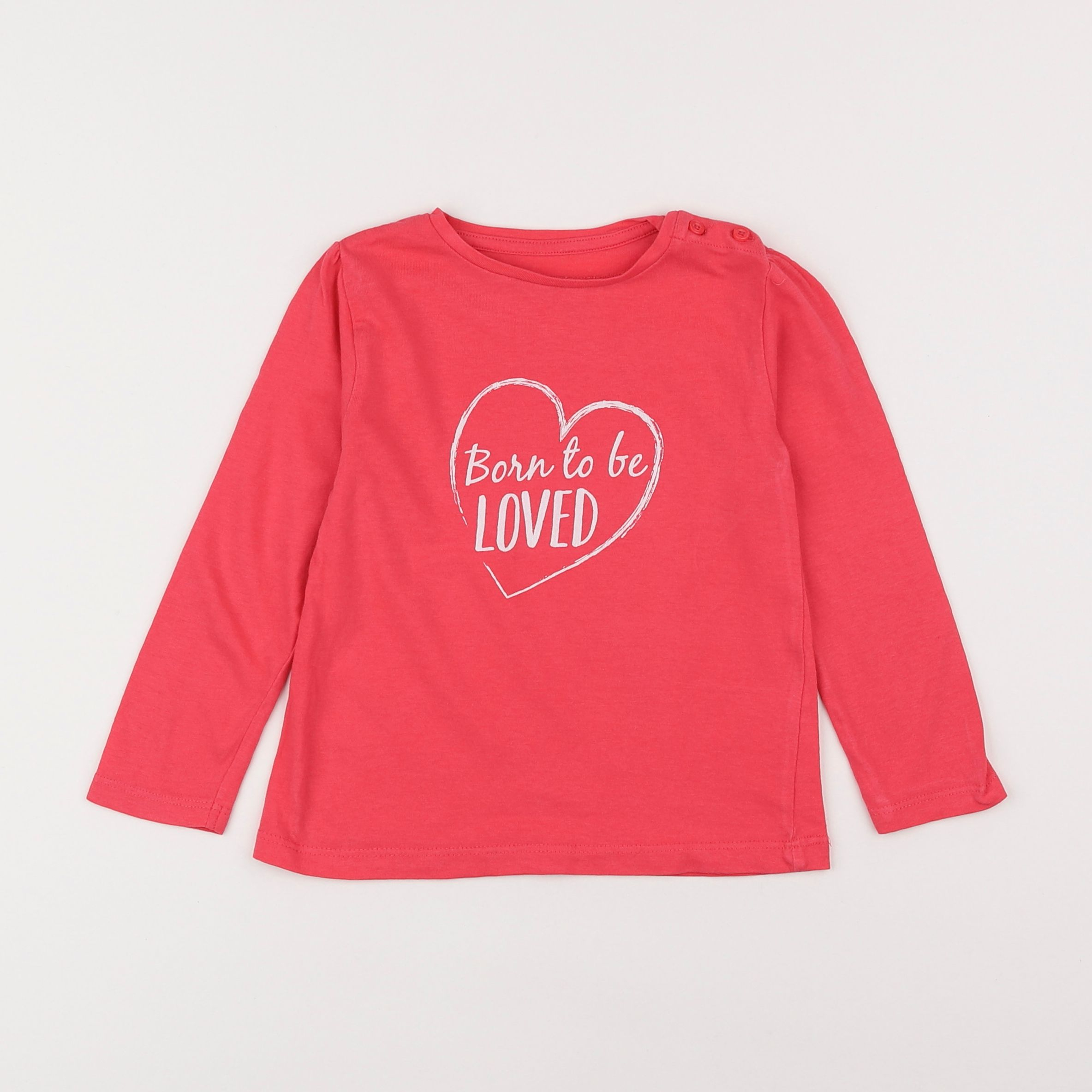 Vertbaudet - tee-shirt rose - 2 ans