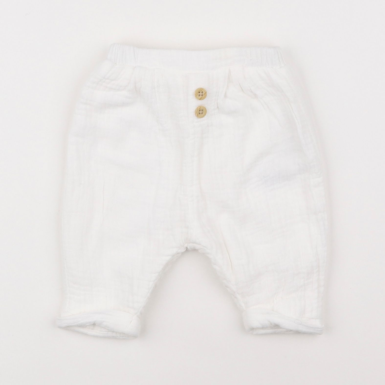 Vertbaudet - pantalon blanc - 3 mois