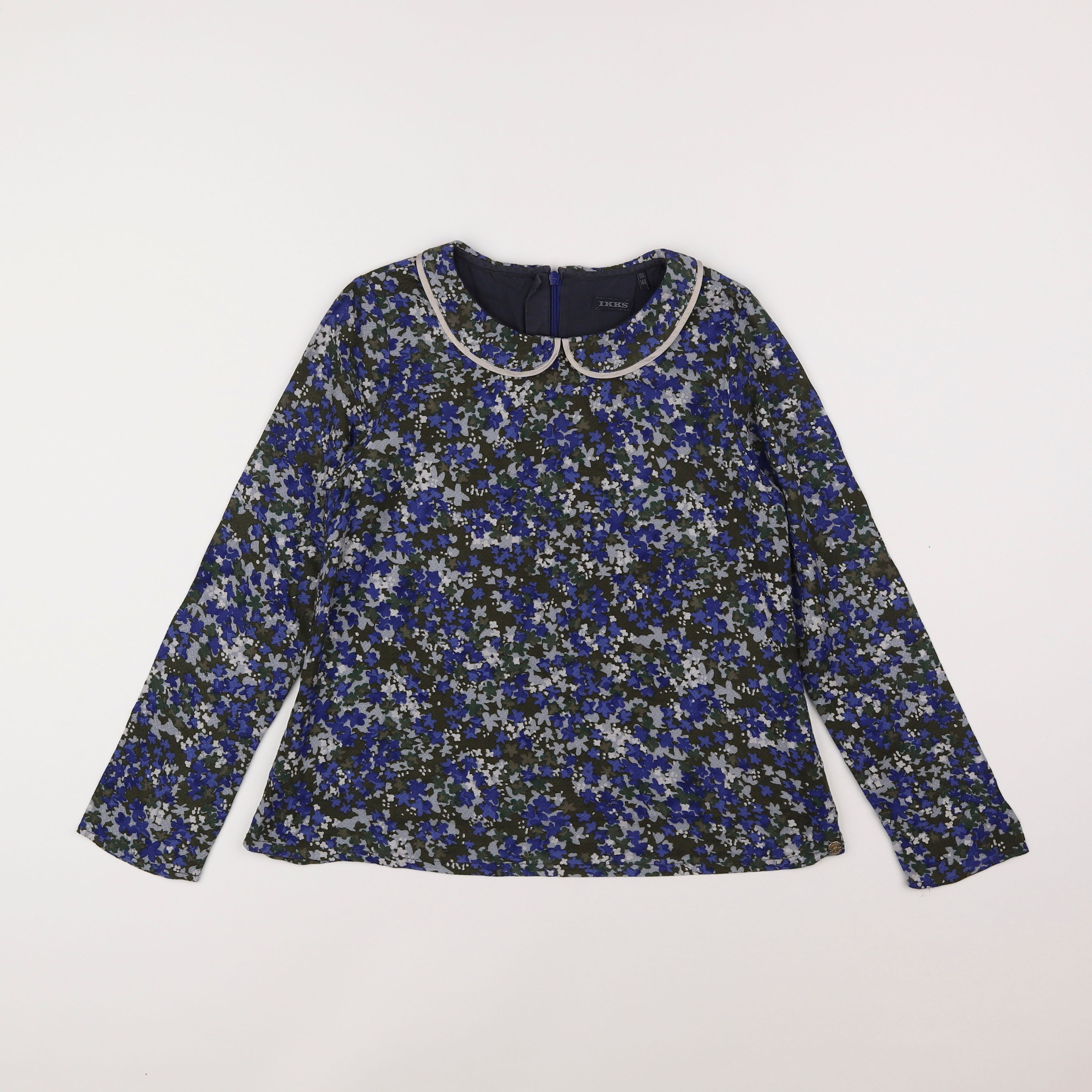 IKKS - blouse bleu - 10 ans