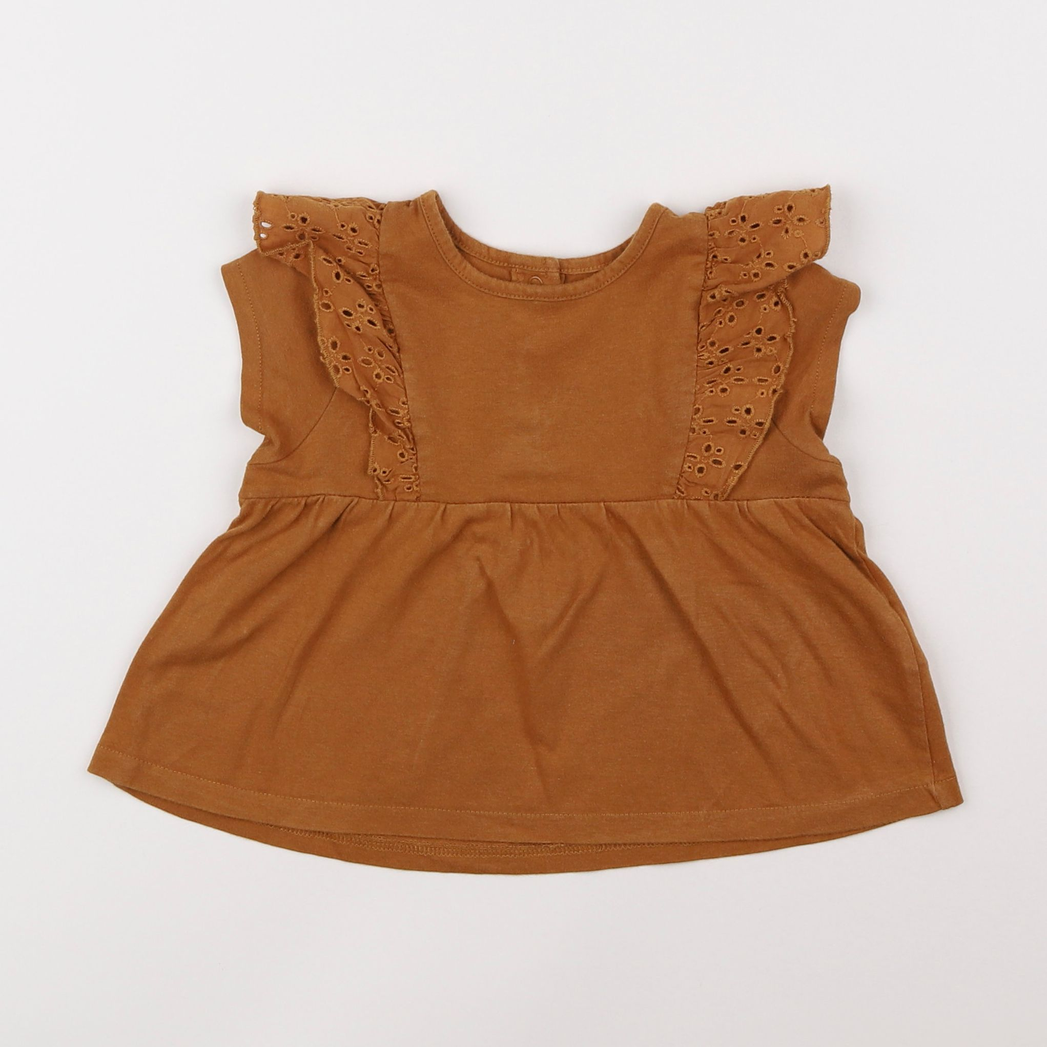 Vertbaudet - tee-shirt marron - 2 ans