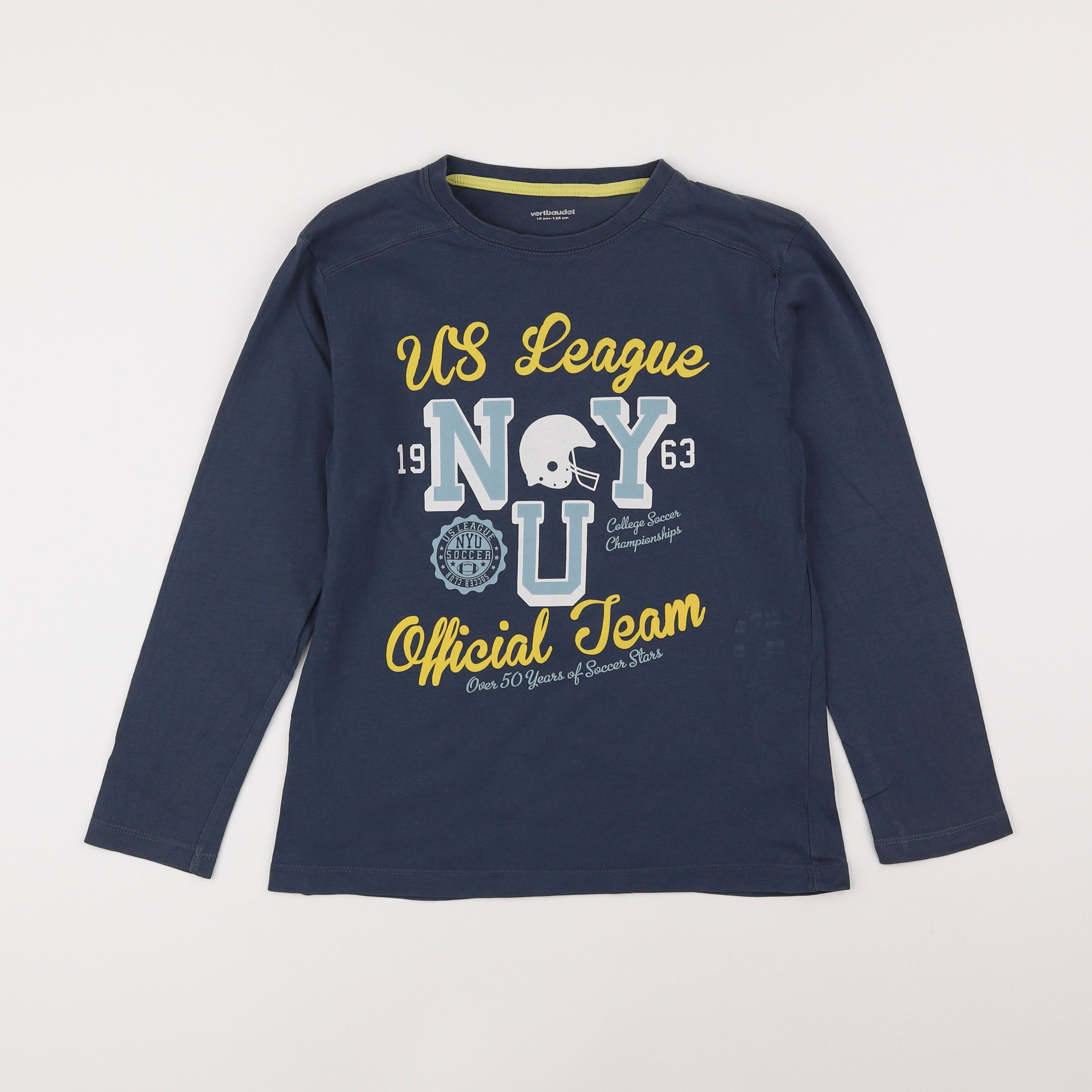 Vertbaudet - tee-shirt bleu - 10 ans