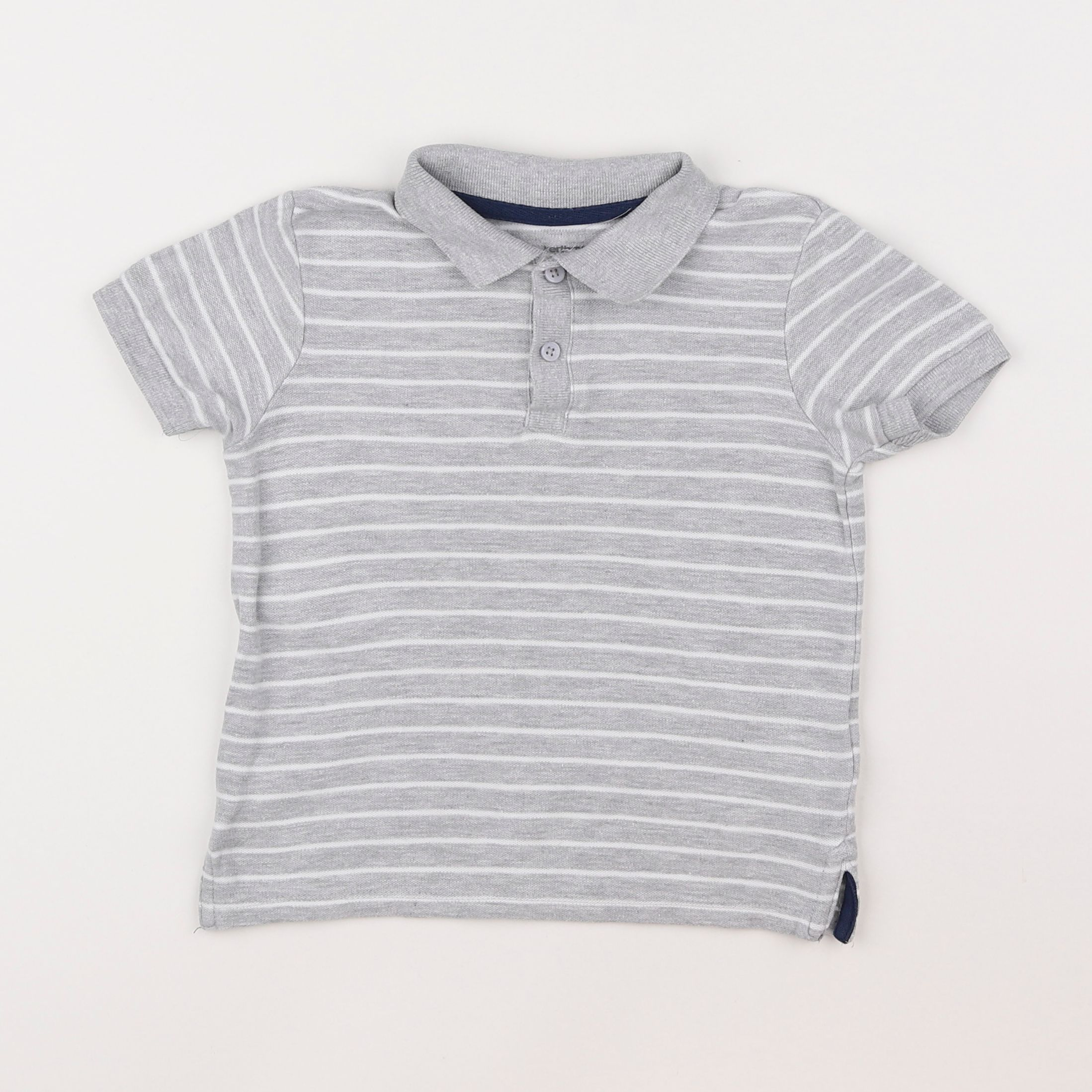 Vertbaudet - polo gris - 4 ans