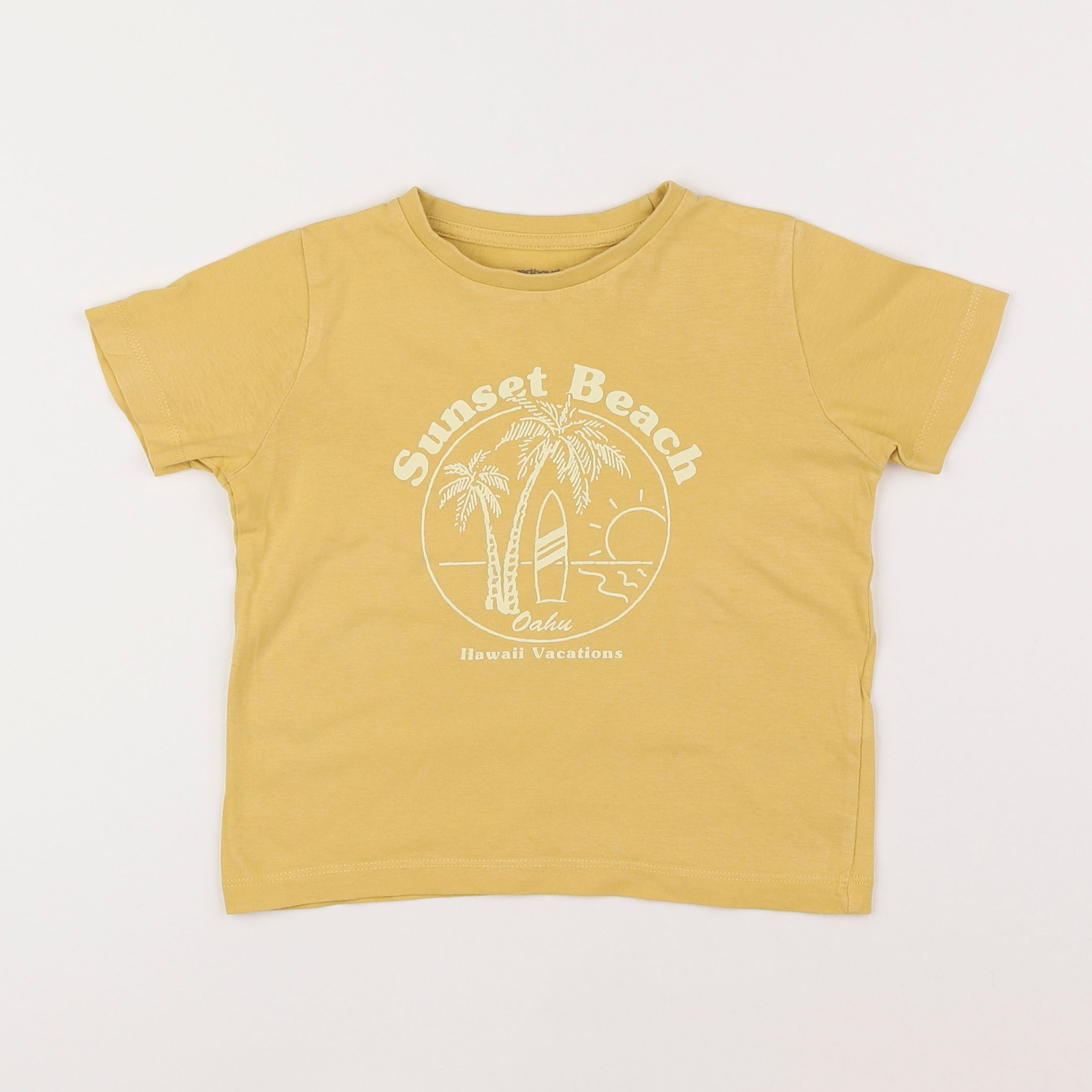 Vertbaudet - tee-shirt jaune - 4 ans