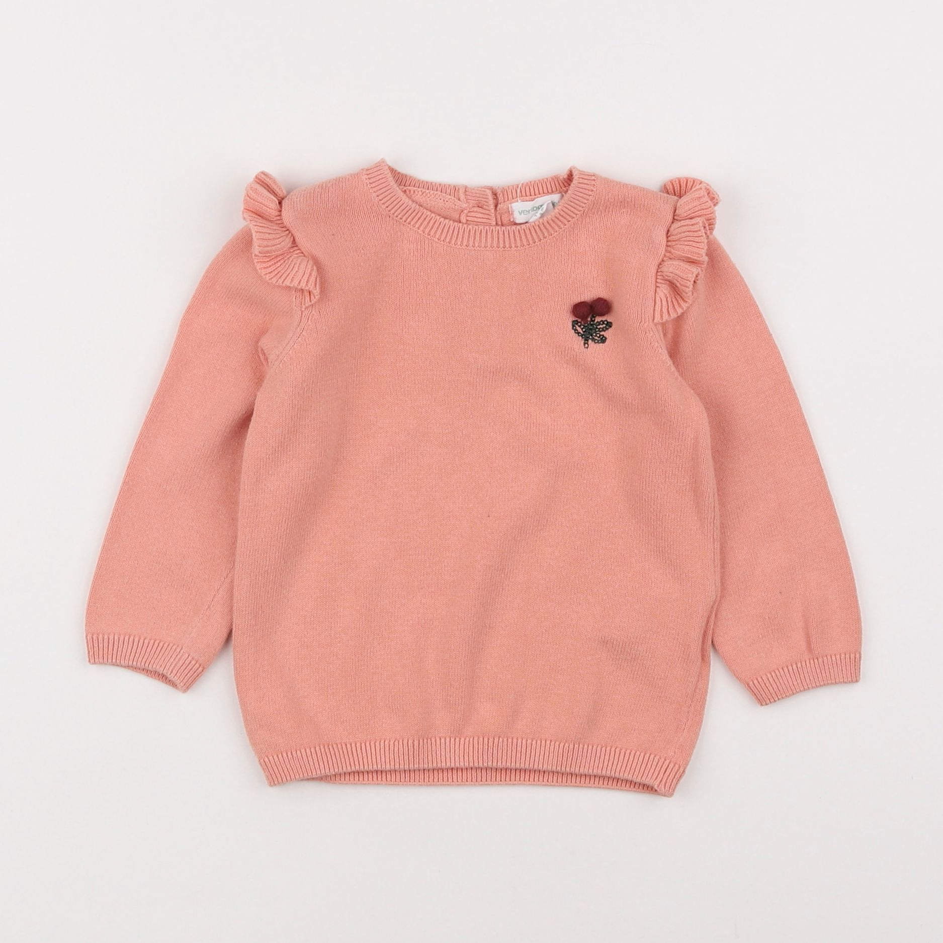 Vertbaudet - pull rose - 9 mois