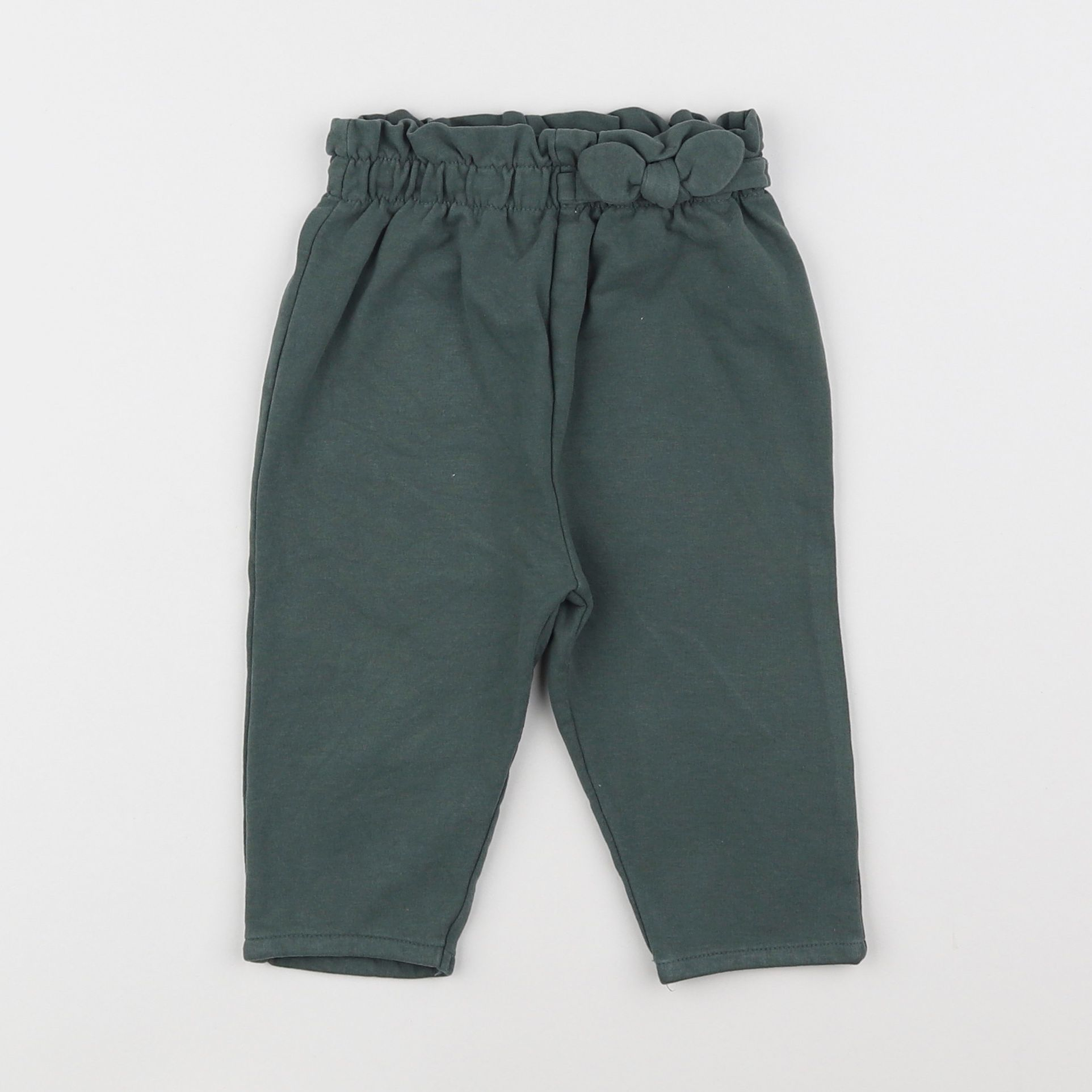 Vertbaudet - pantalon vert - 12 mois