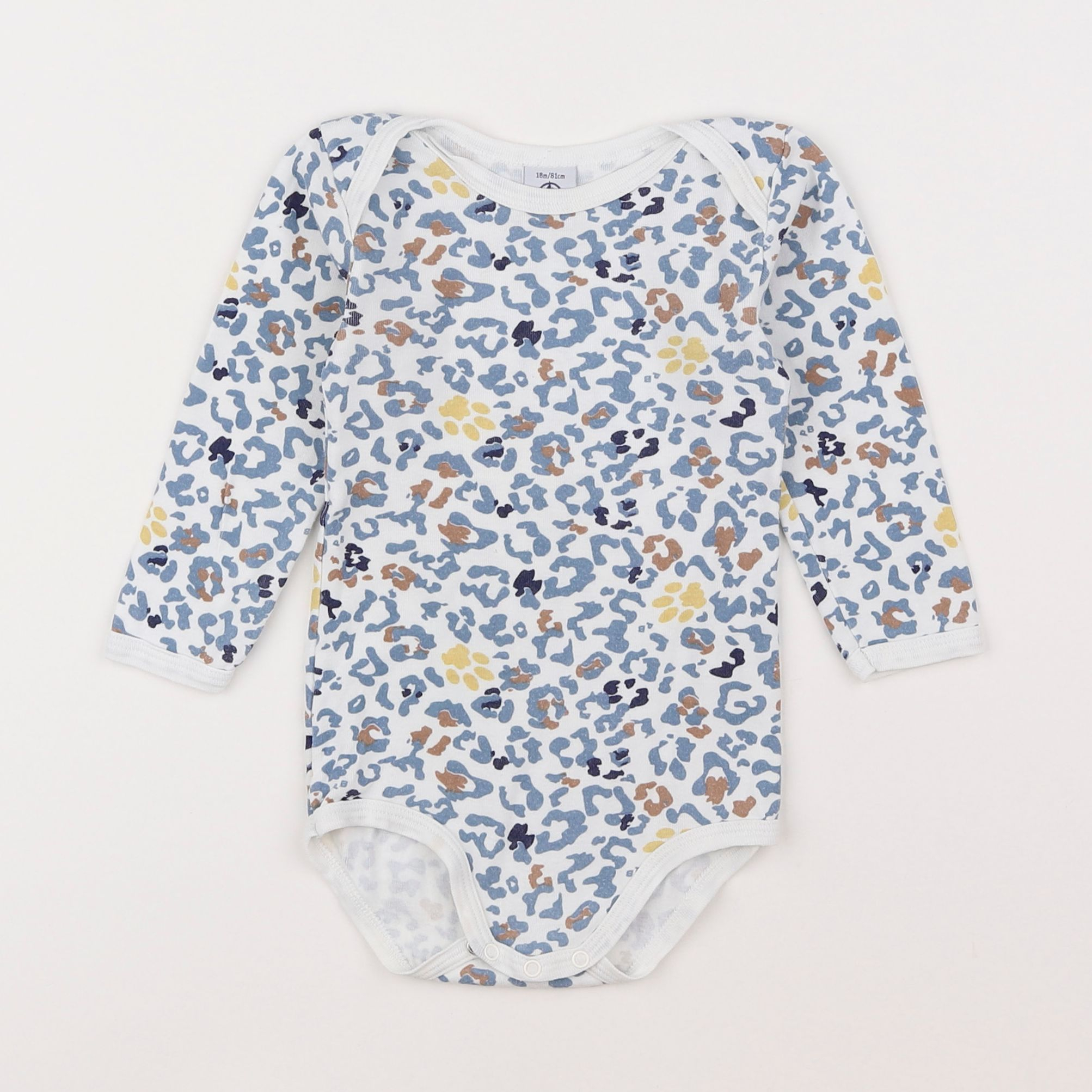 Petit Bateau - body bleu - 18 mois