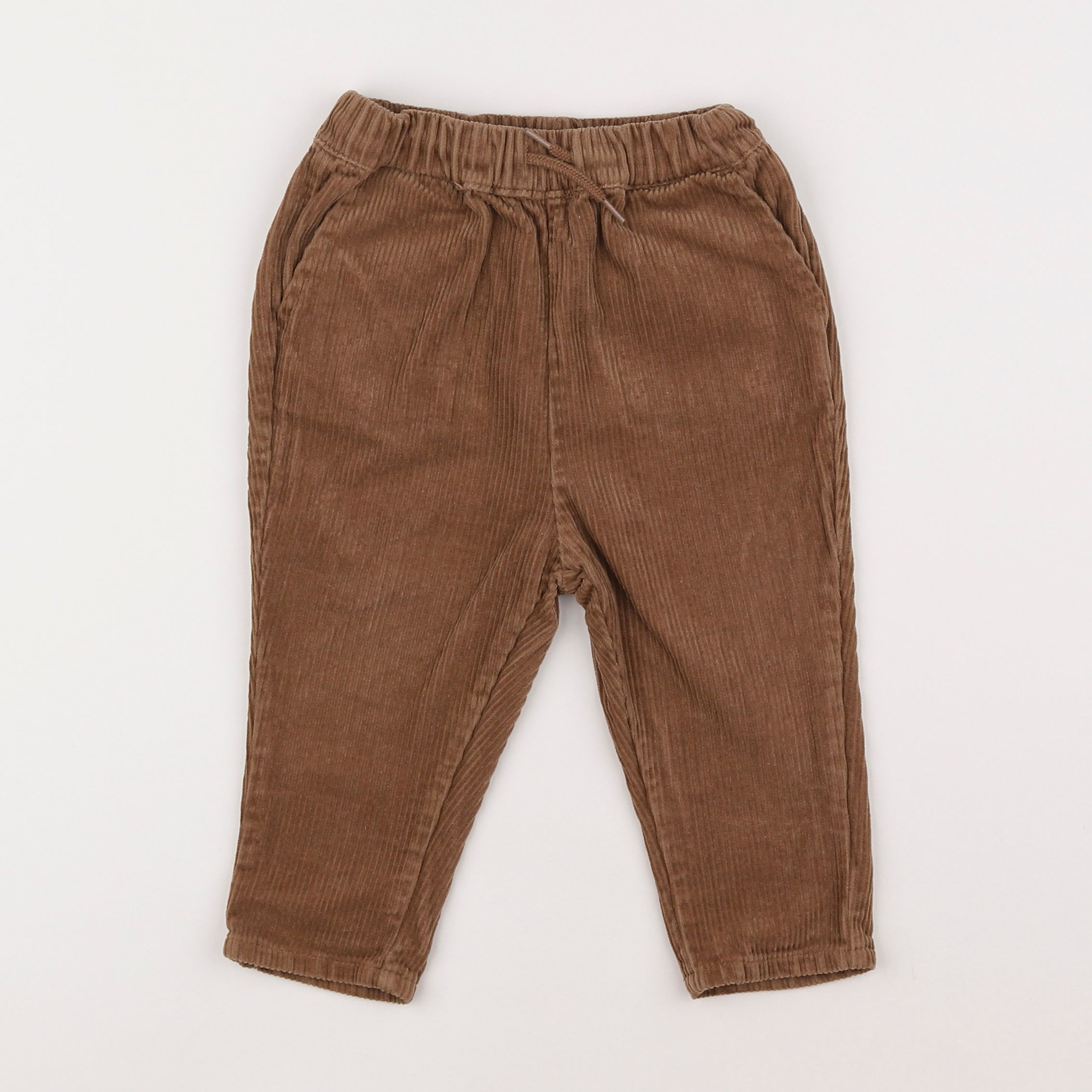 Vertbaudet - pantalon marron - 18 mois