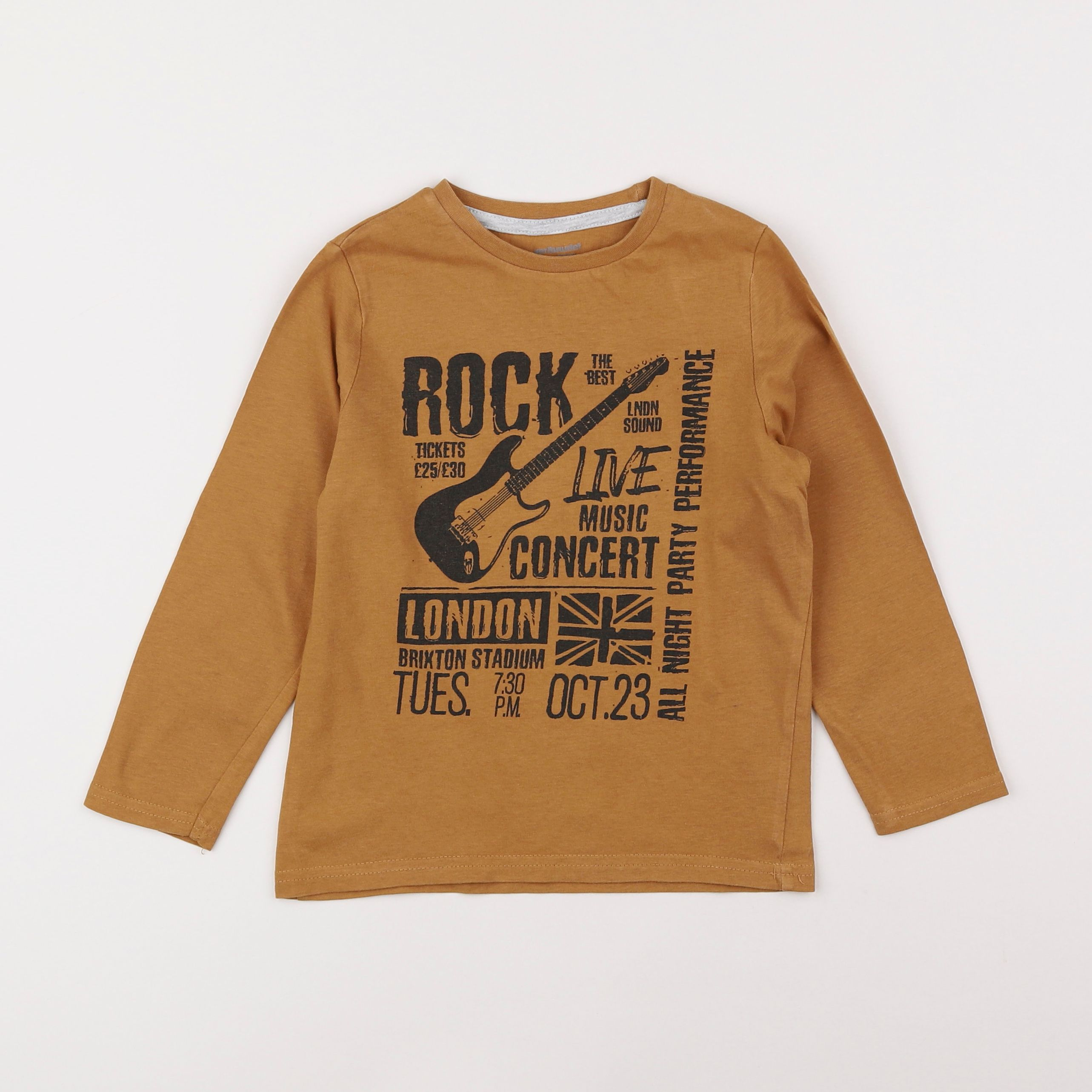 Vertbaudet - tee-shirt marron - 5 ans