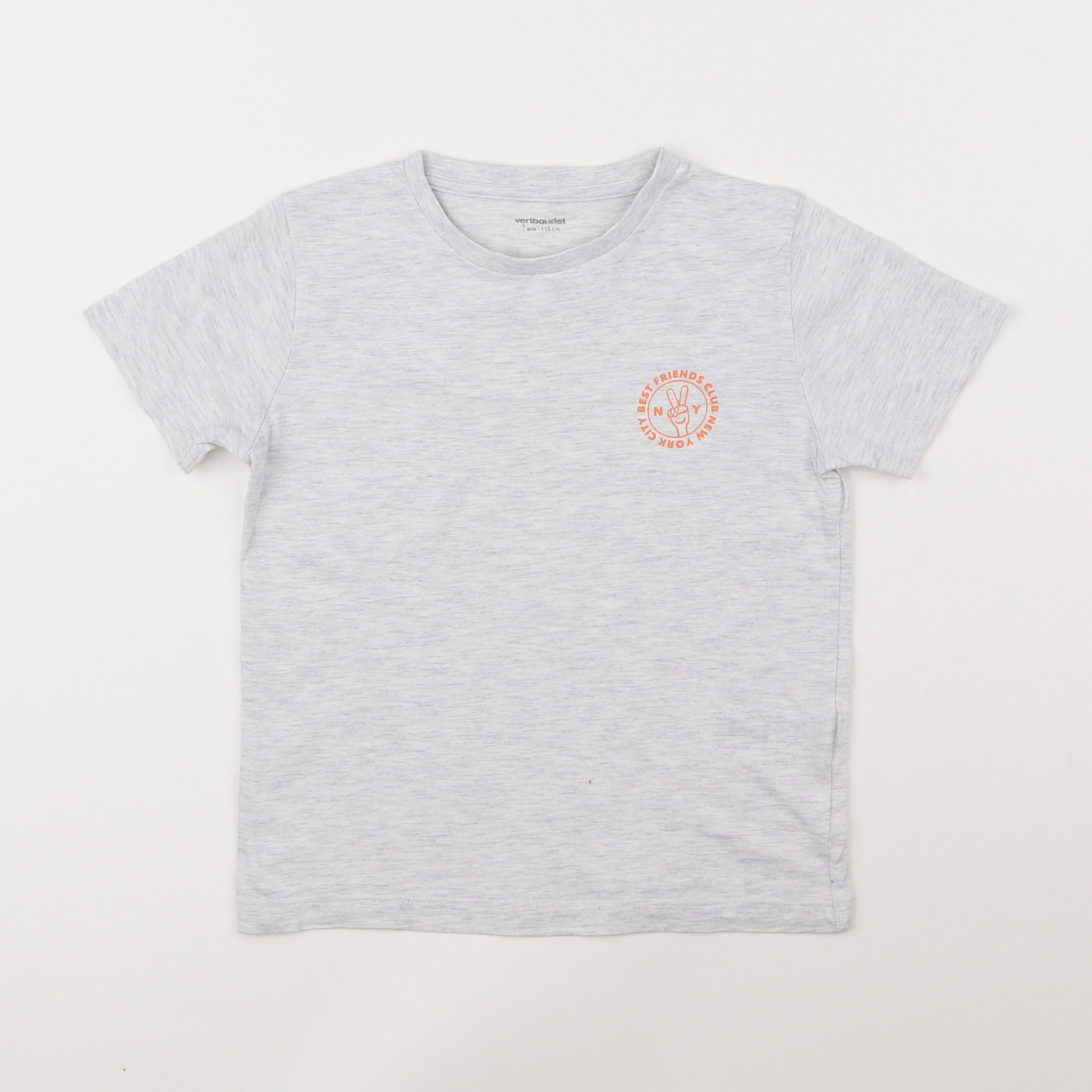 Vertbaudet - tee-shirt gris - 5 ans