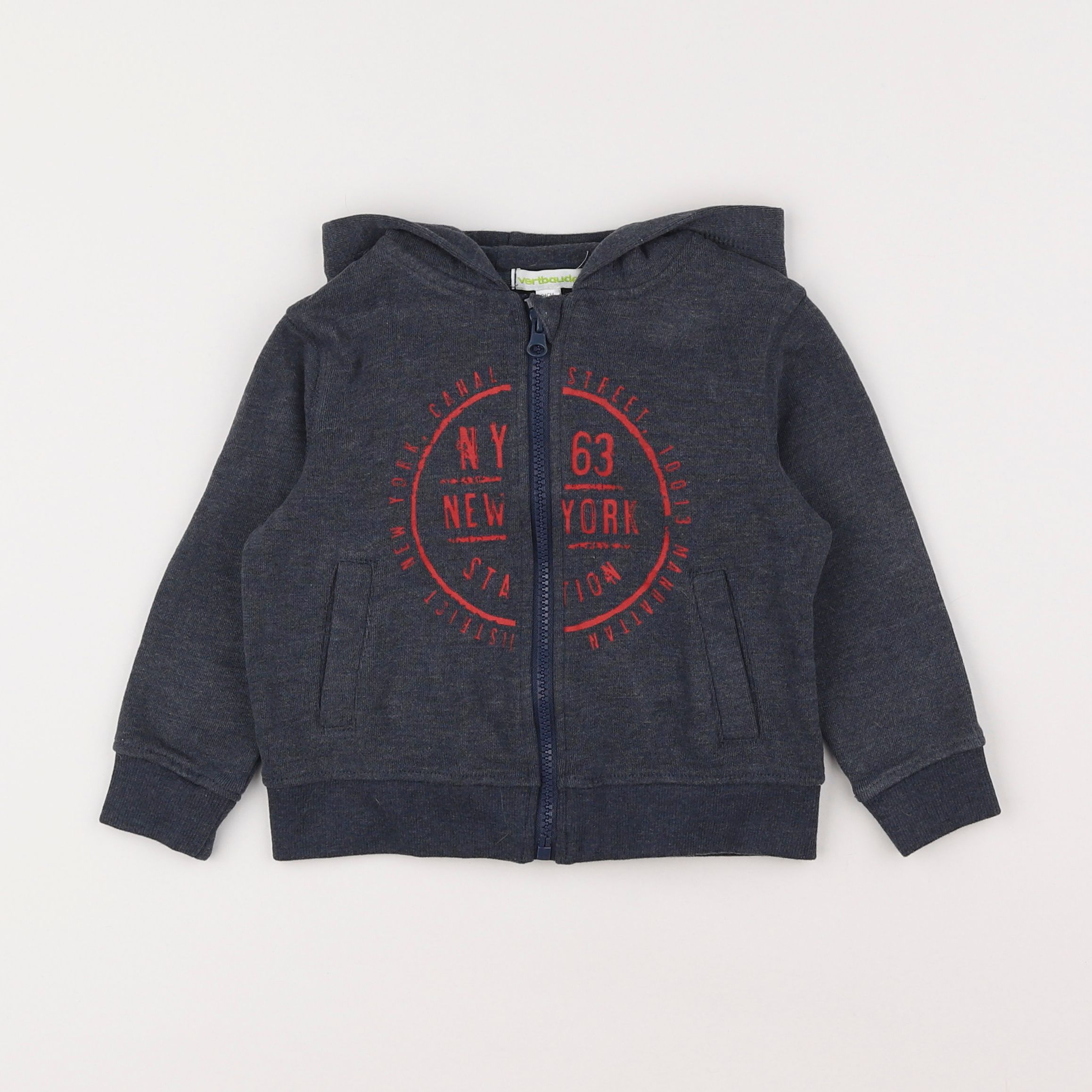 Vertbaudet - sweat gris - 3 ans