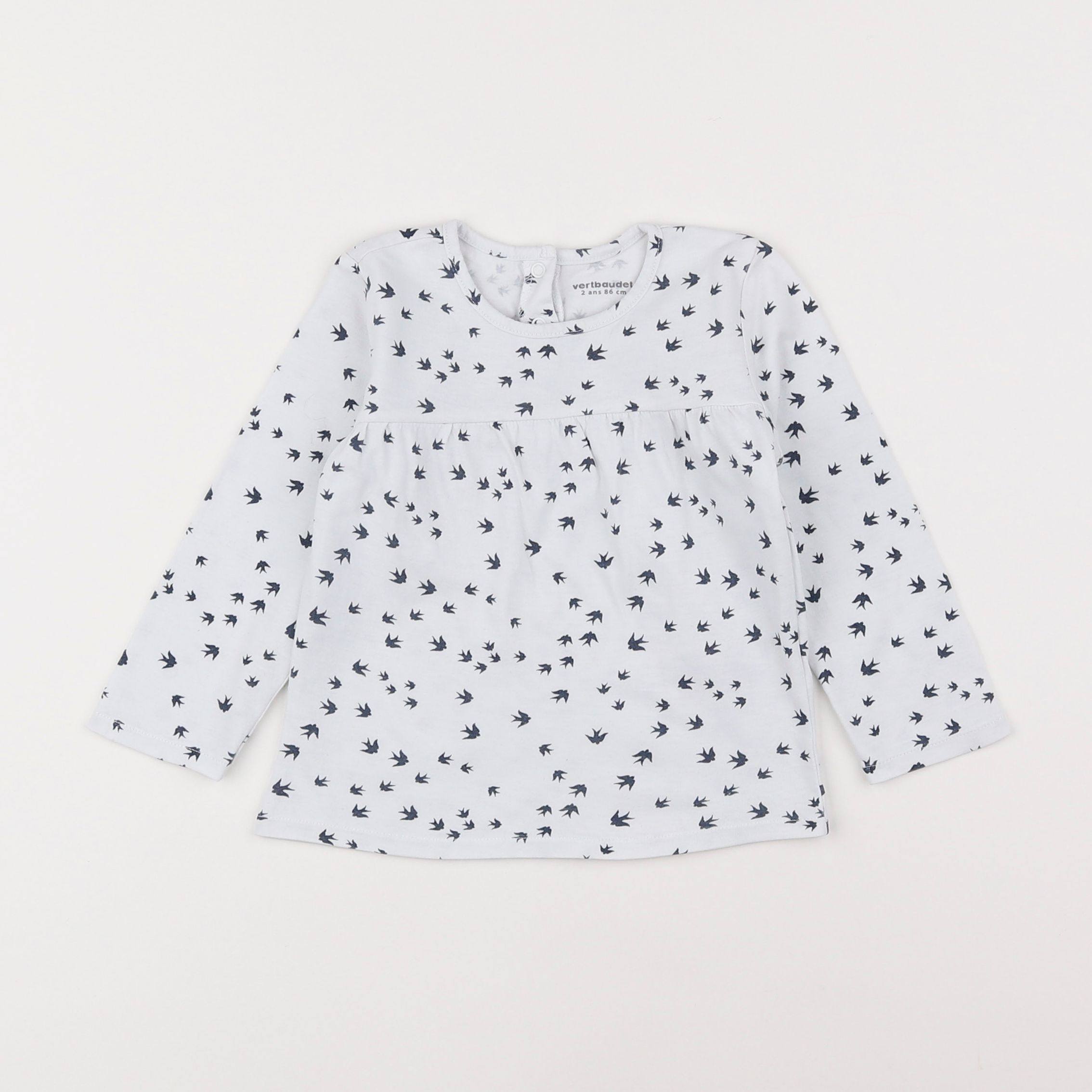 Vertbaudet - tee-shirt blanc - 2 ans