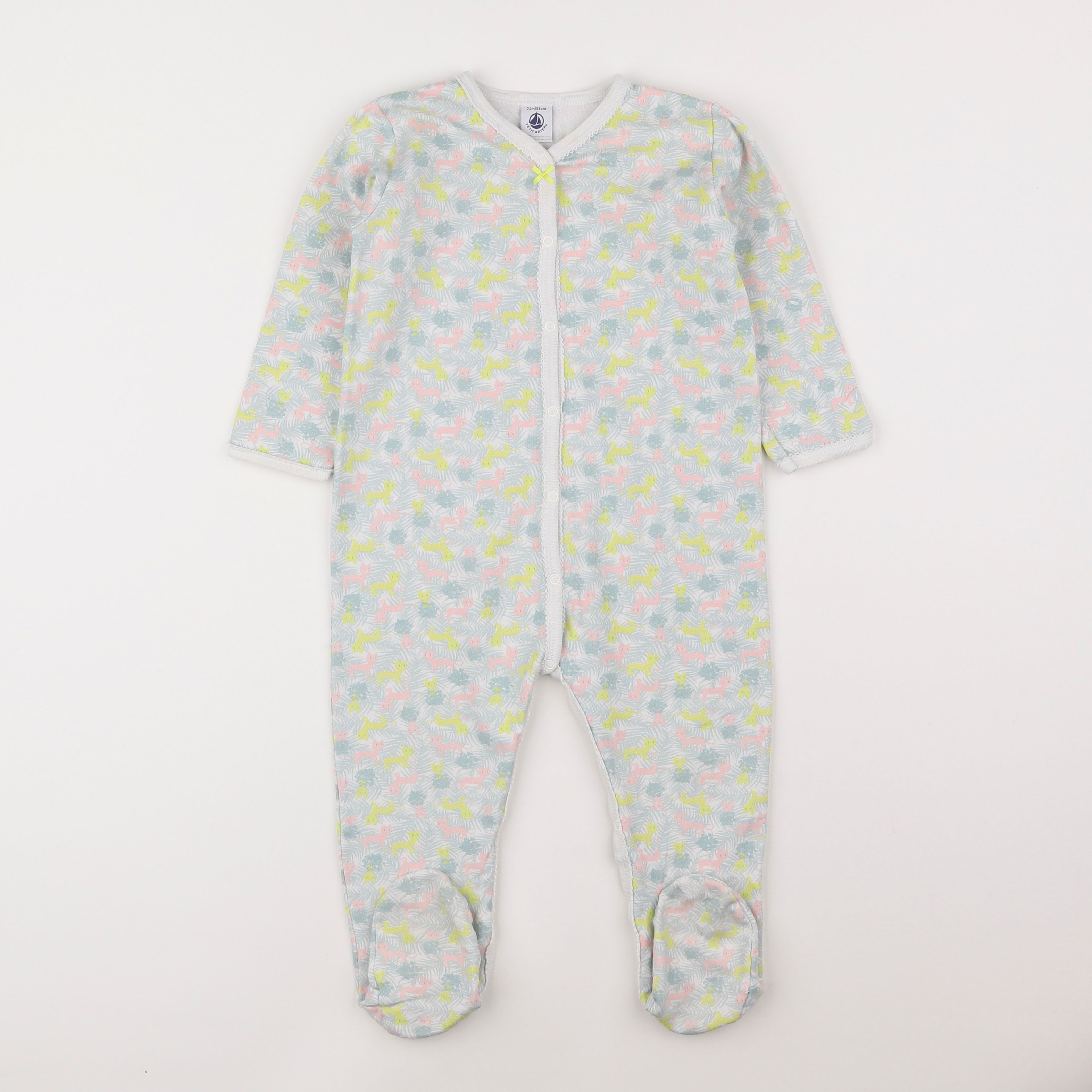 Petit Bateau - pyjama coton multicolore - 2 ans