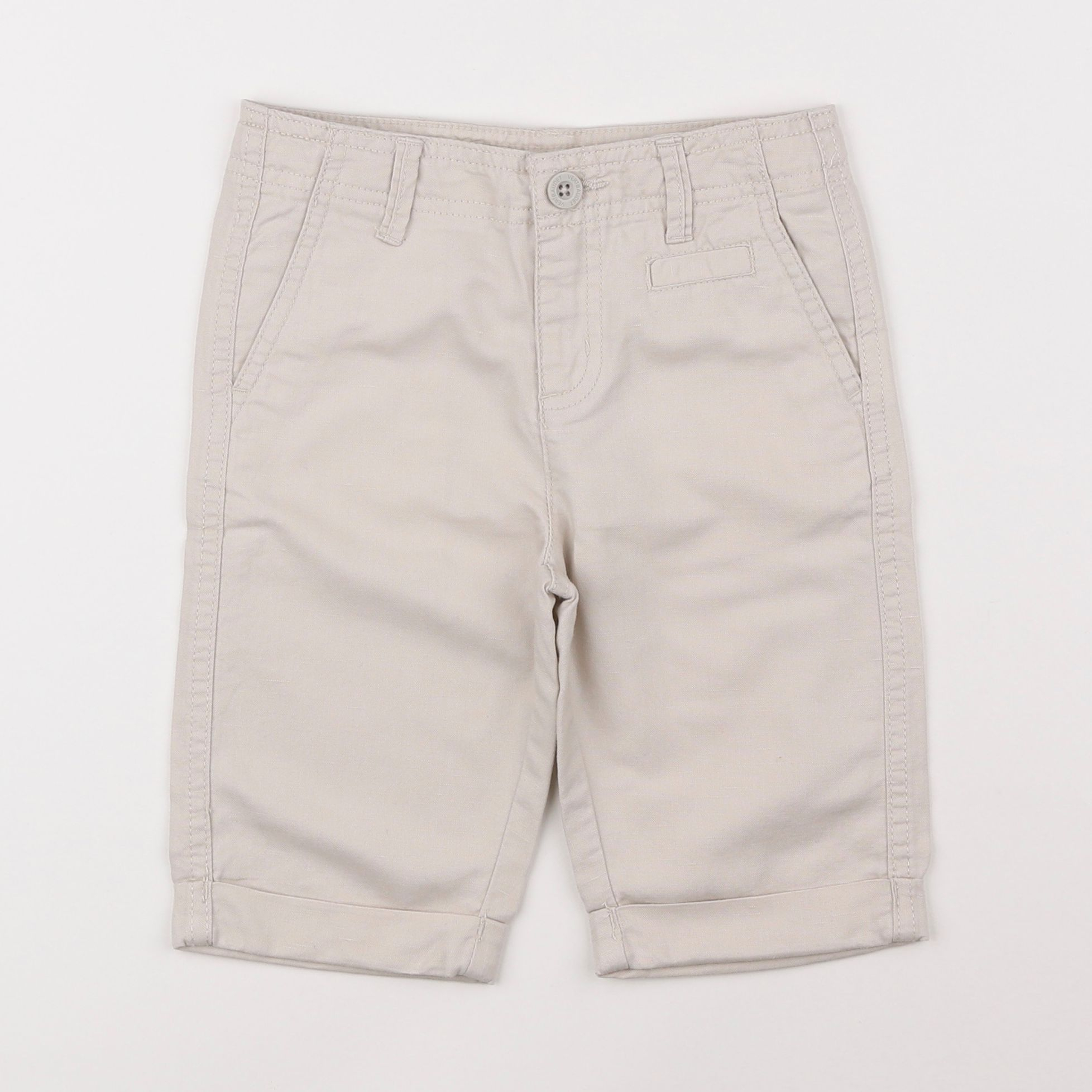 Vertbaudet - short beige - 4 ans