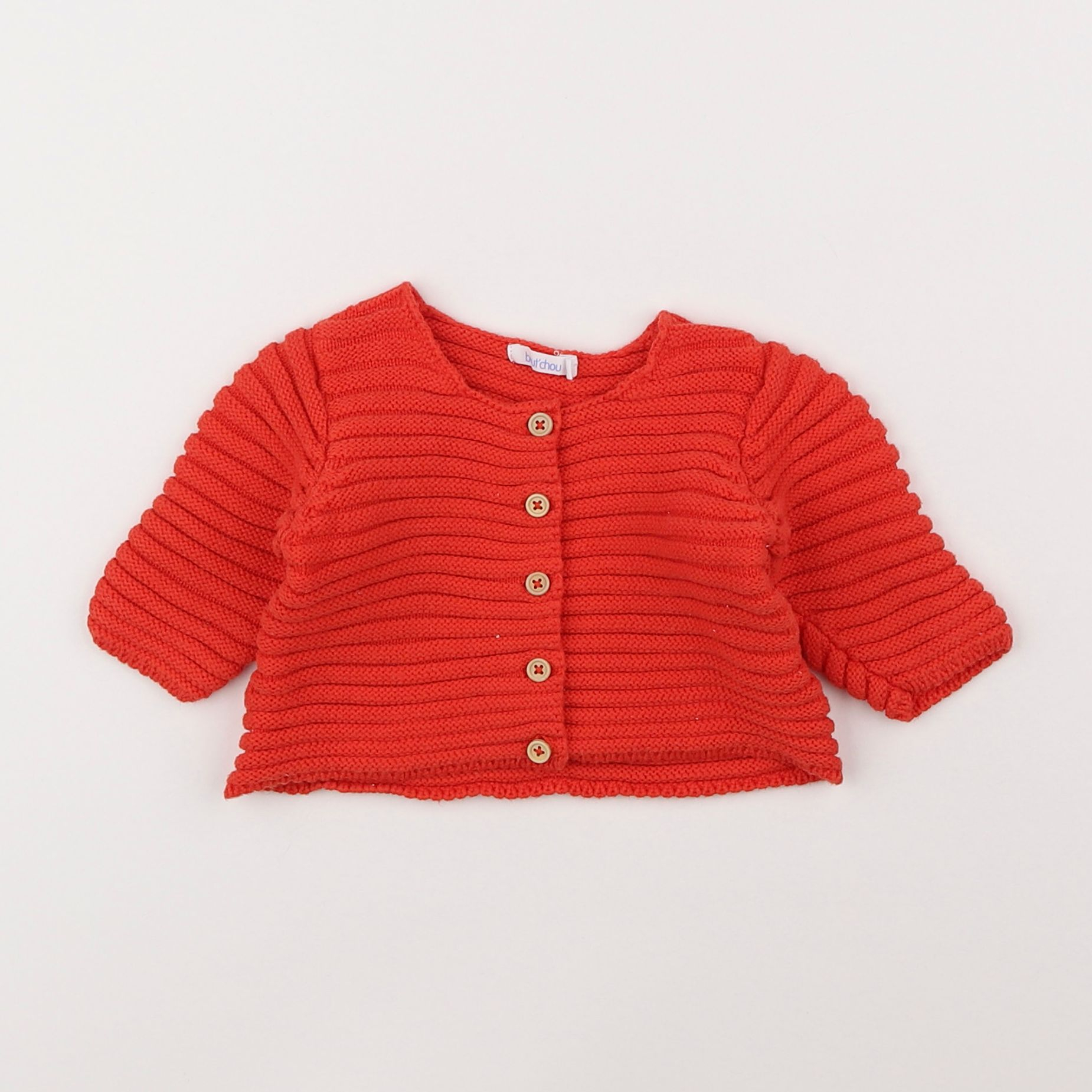 Boutchou - gilet rouge - 3 mois