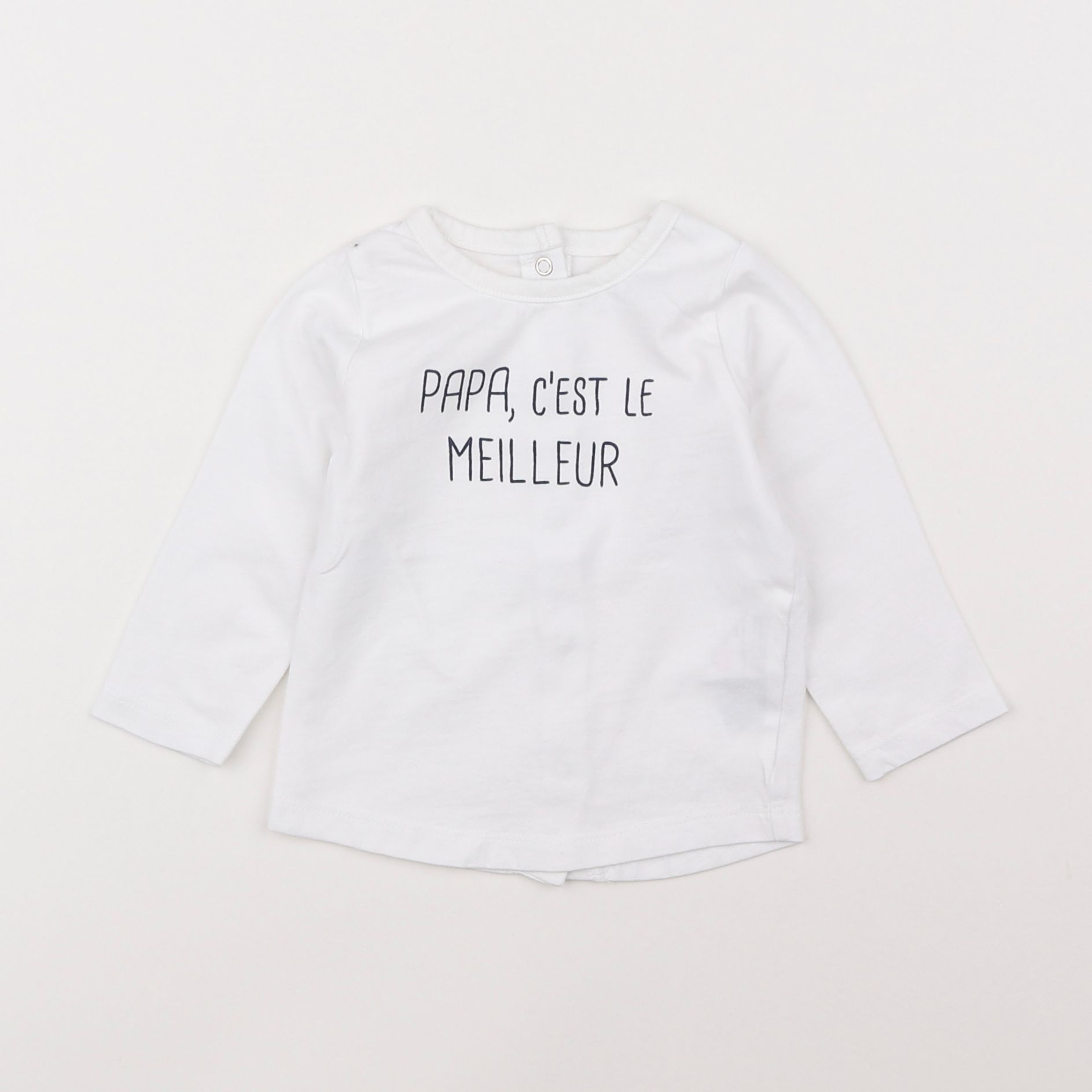 Vertbaudet - tee-shirt blanc - 6 mois