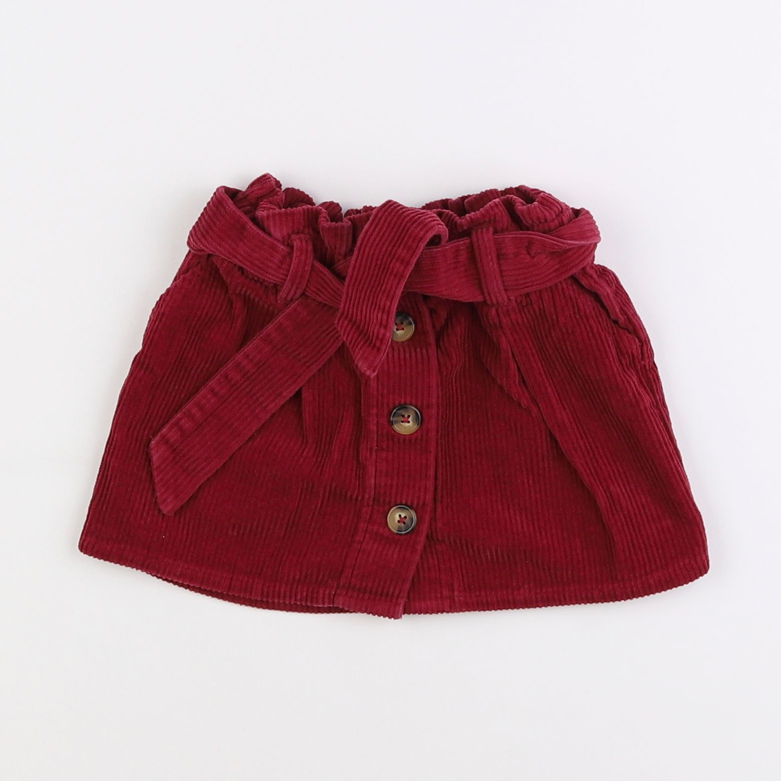 Vertbaudet - jupe rouge - 2 ans