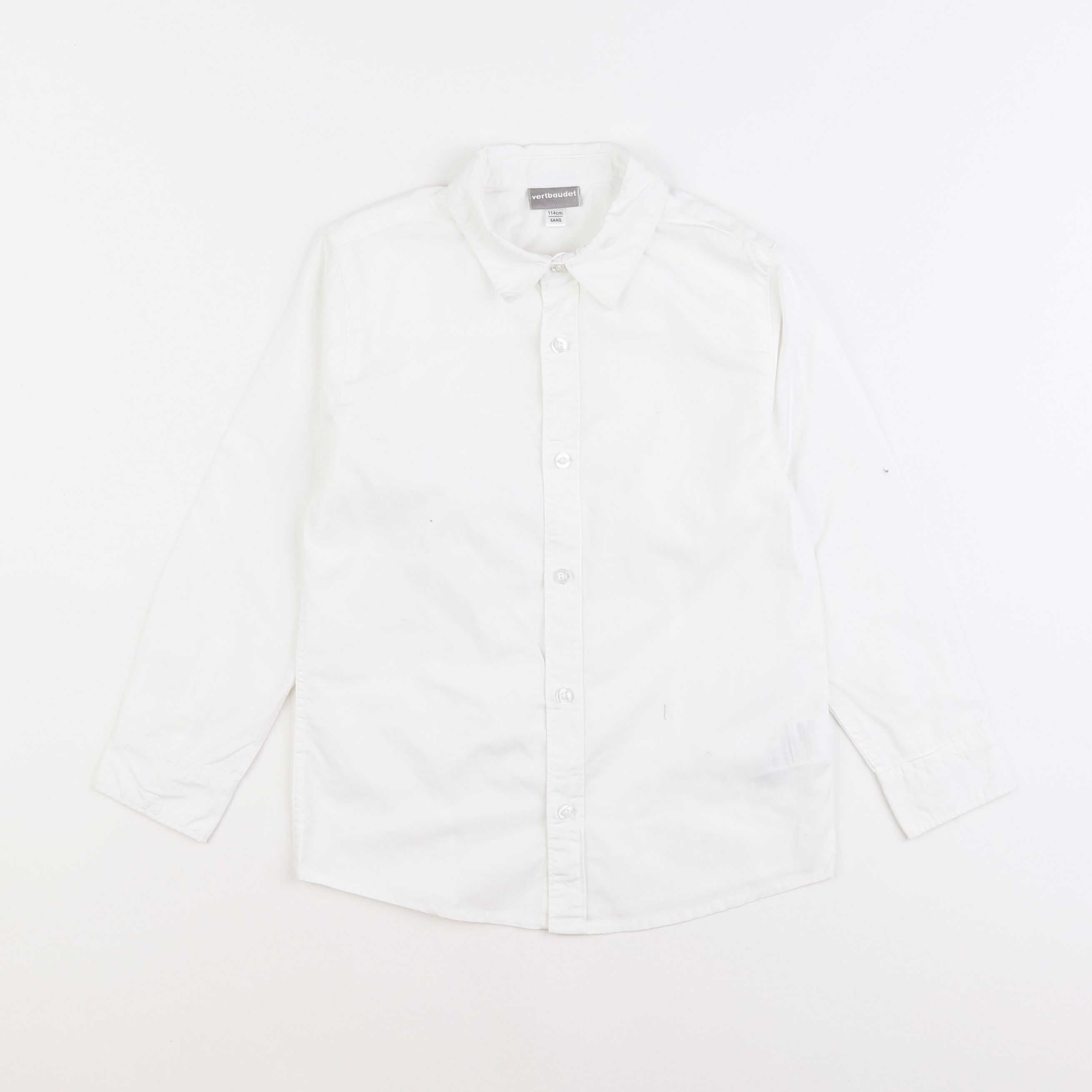 Vertbaudet - chemise blanc - 6 ans