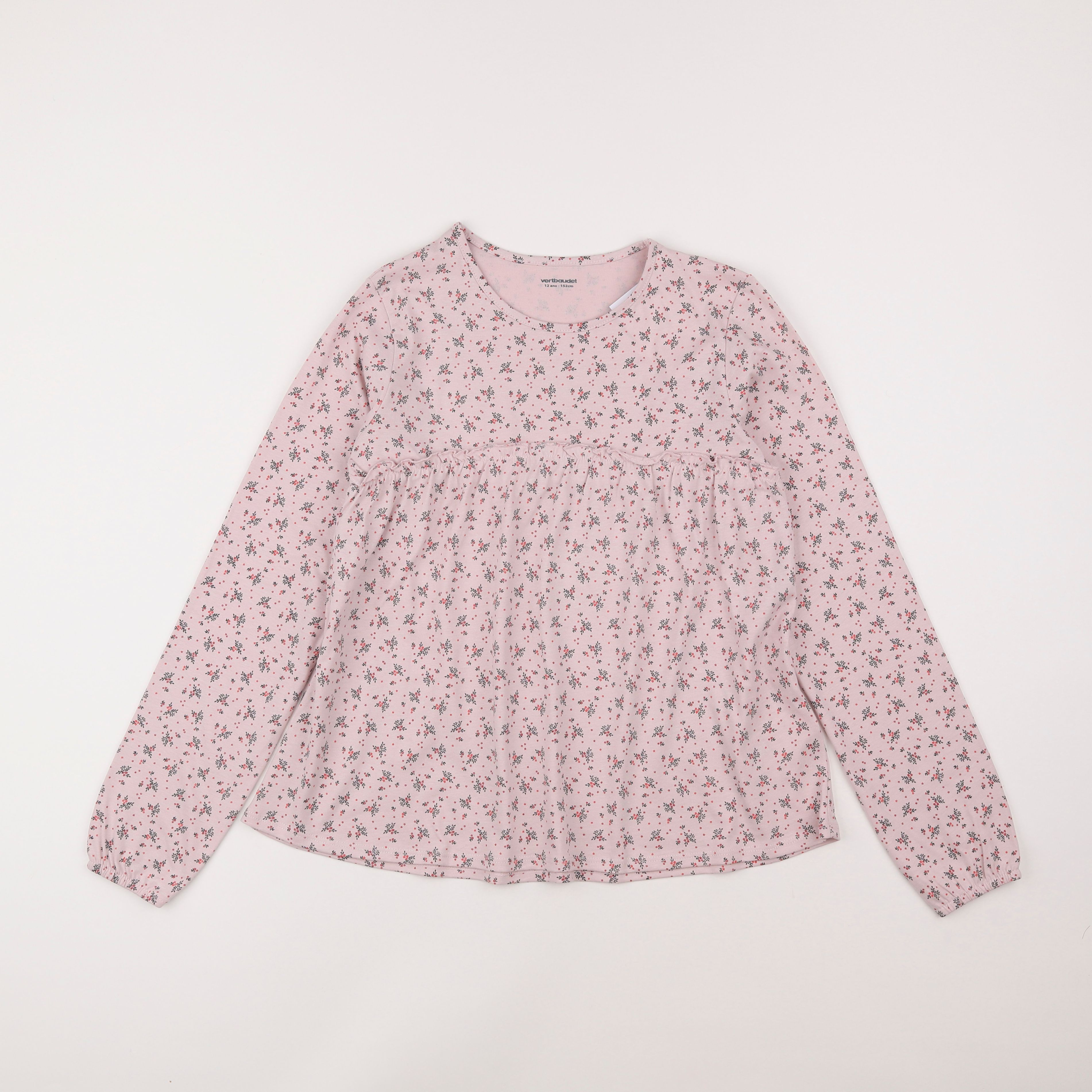 Vertbaudet - tee-shirt rose - 12 ans