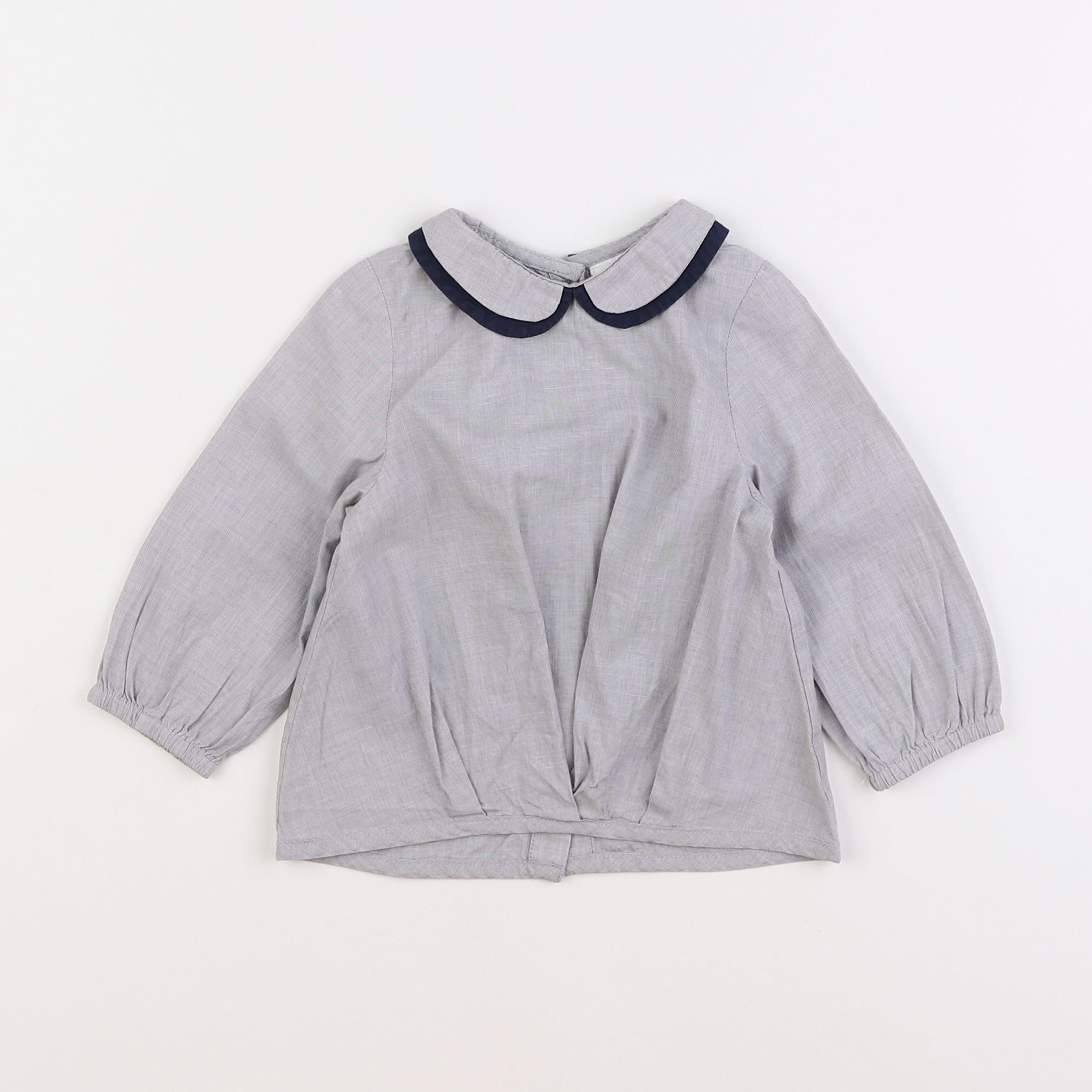 Tape à l'oeil - blouse gris - 12 mois