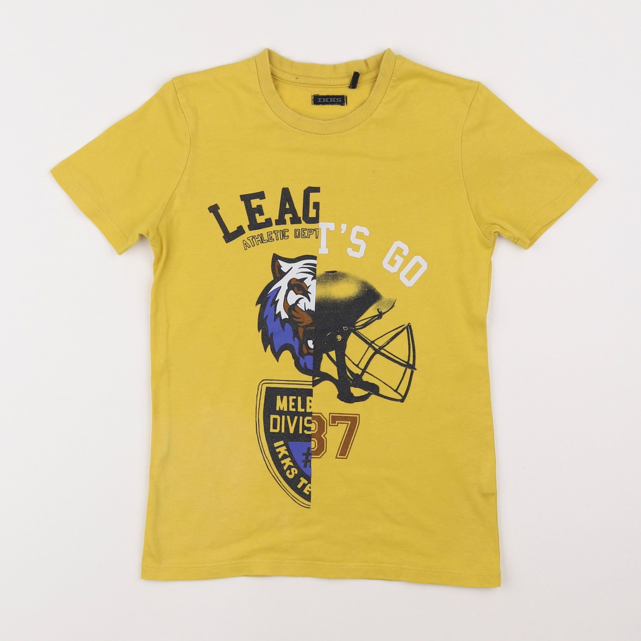 IKKS - tee-shirt jaune - 8 ans