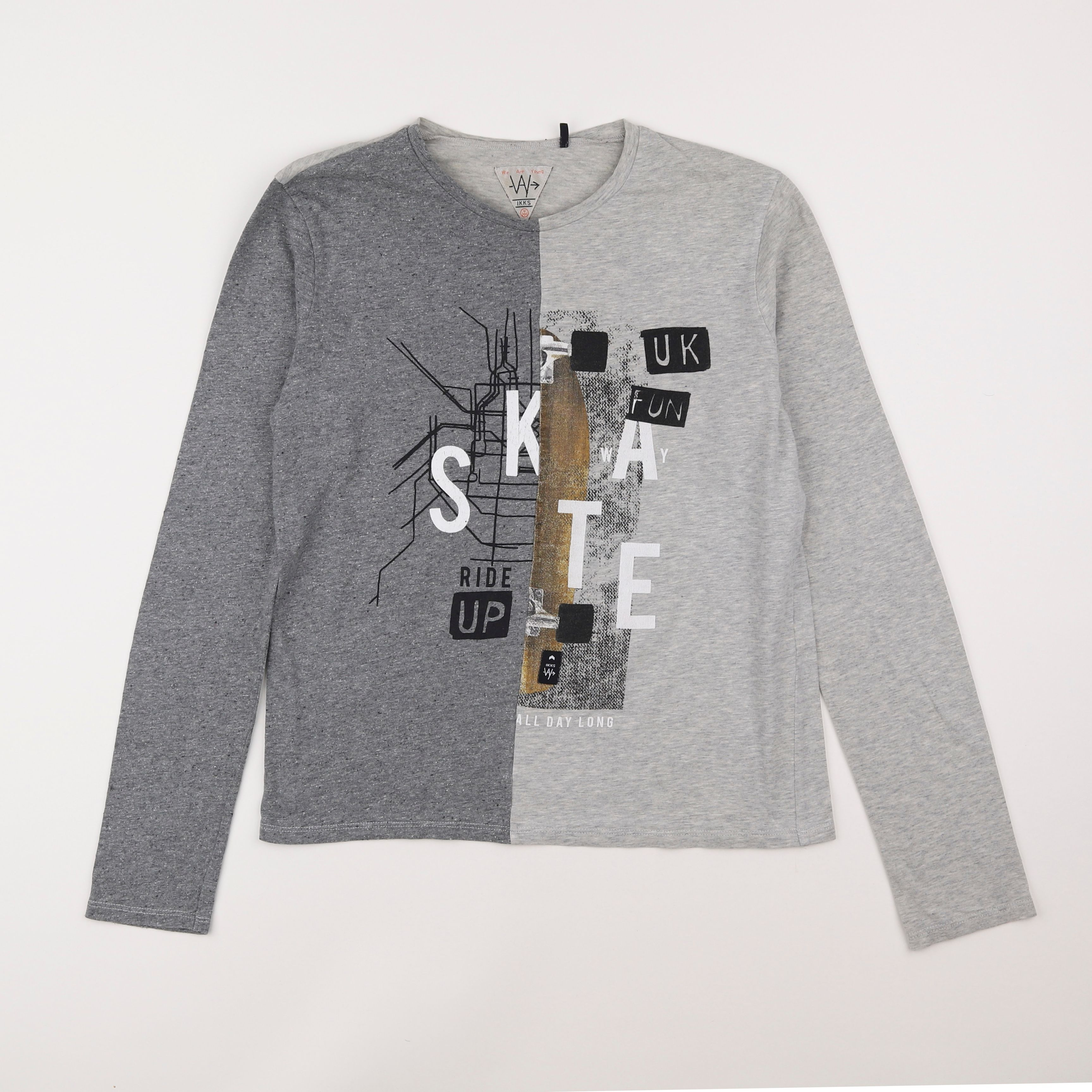 IKKS - tee-shirt gris - 14 ans