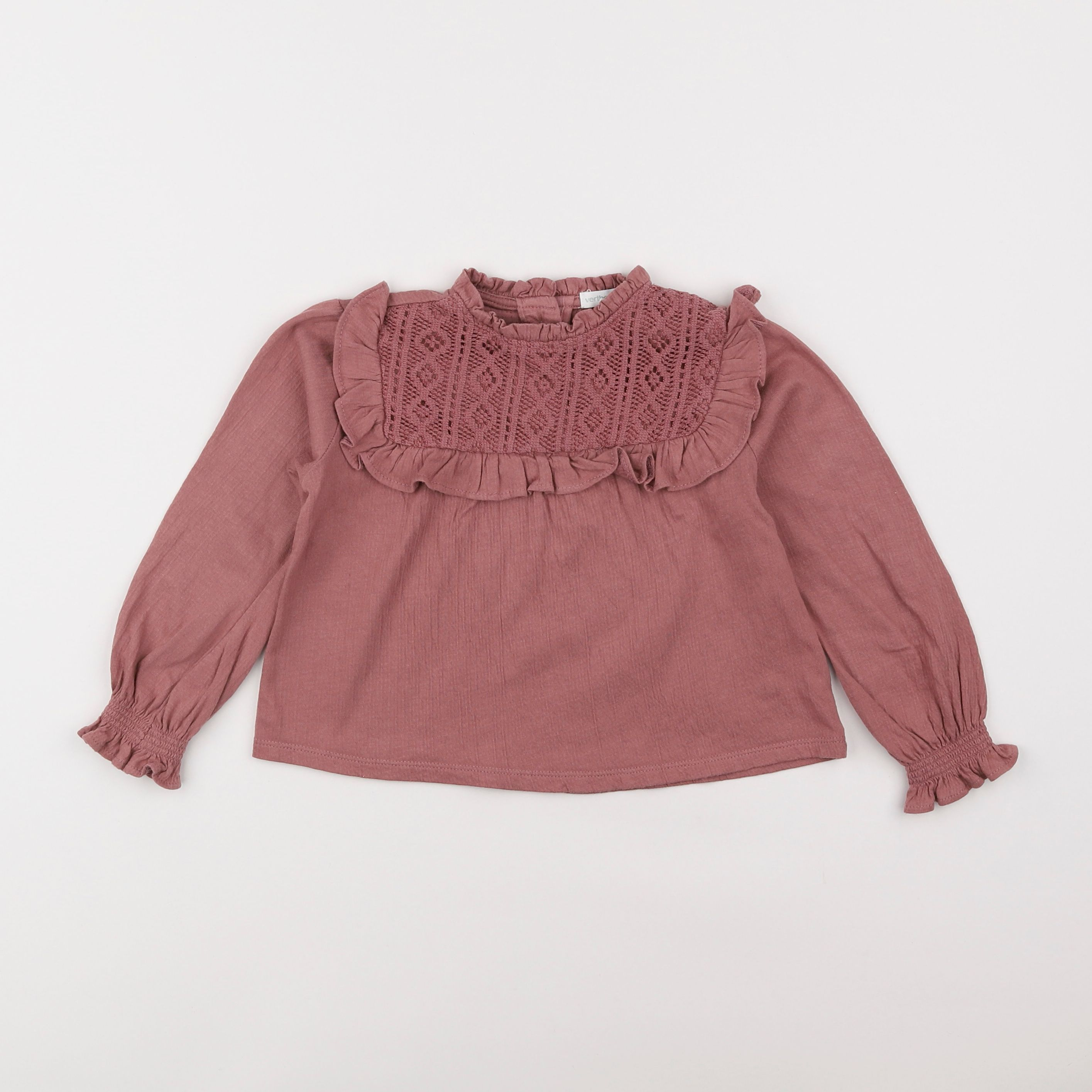 Vertbaudet - blouse rose - 4 ans