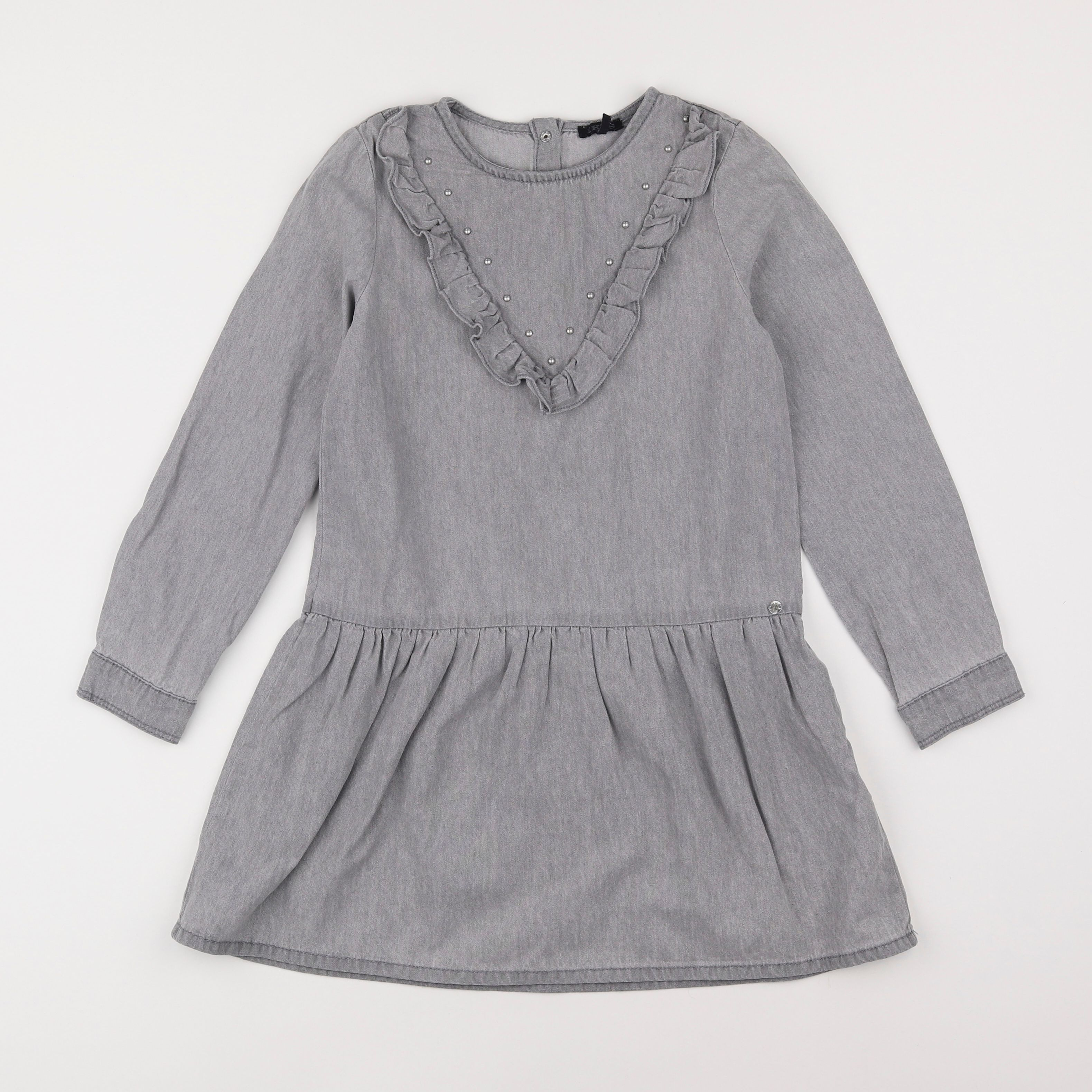 IKKS - robe gris - 8 ans