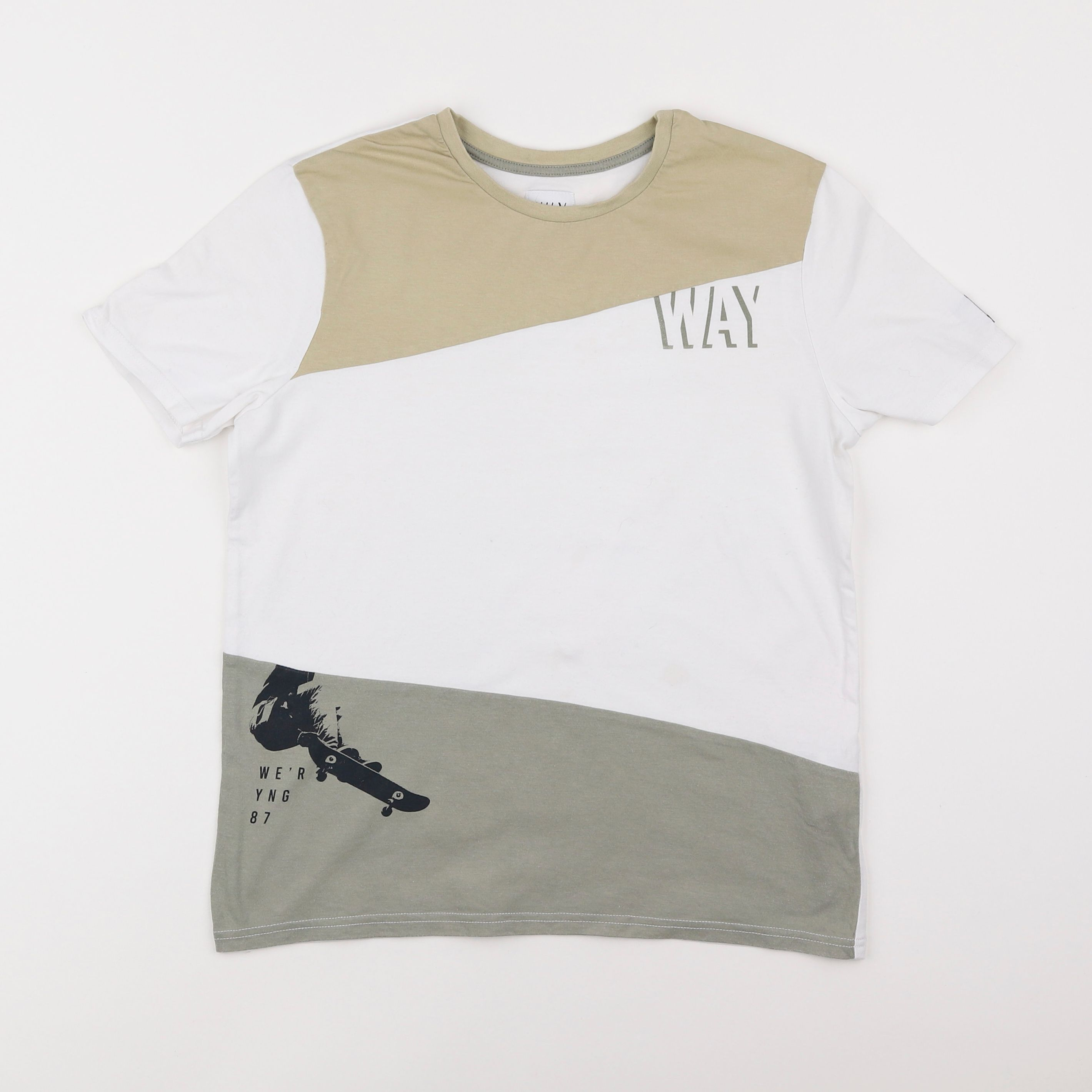 IKKS - tee-shirt beige - 12 ans